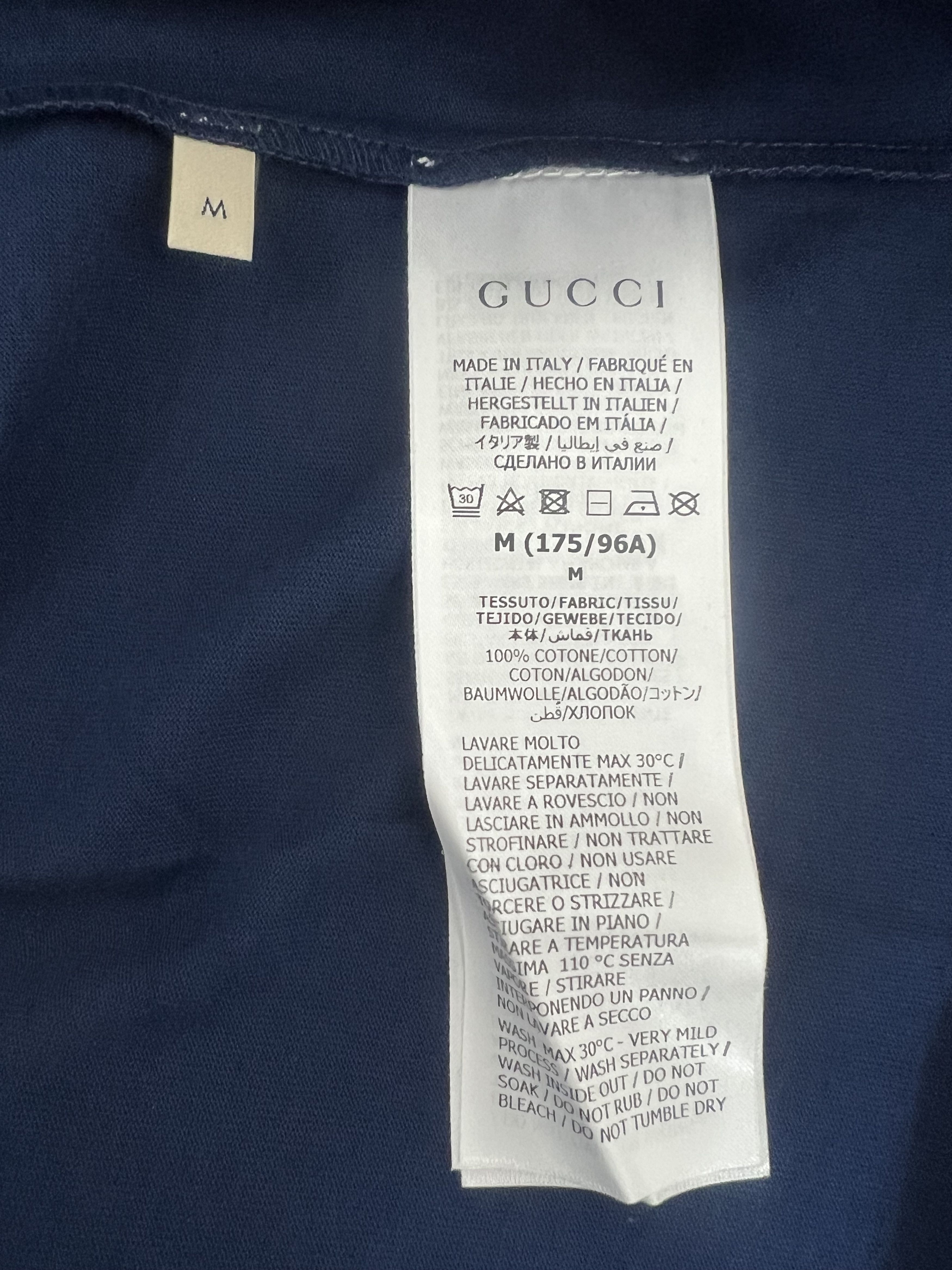 Gucci Gucci Crewneck Sweatshirt In Navy Blue GG, Size M Size US M / EU 48-50 / 2 - 7 Thumbnail