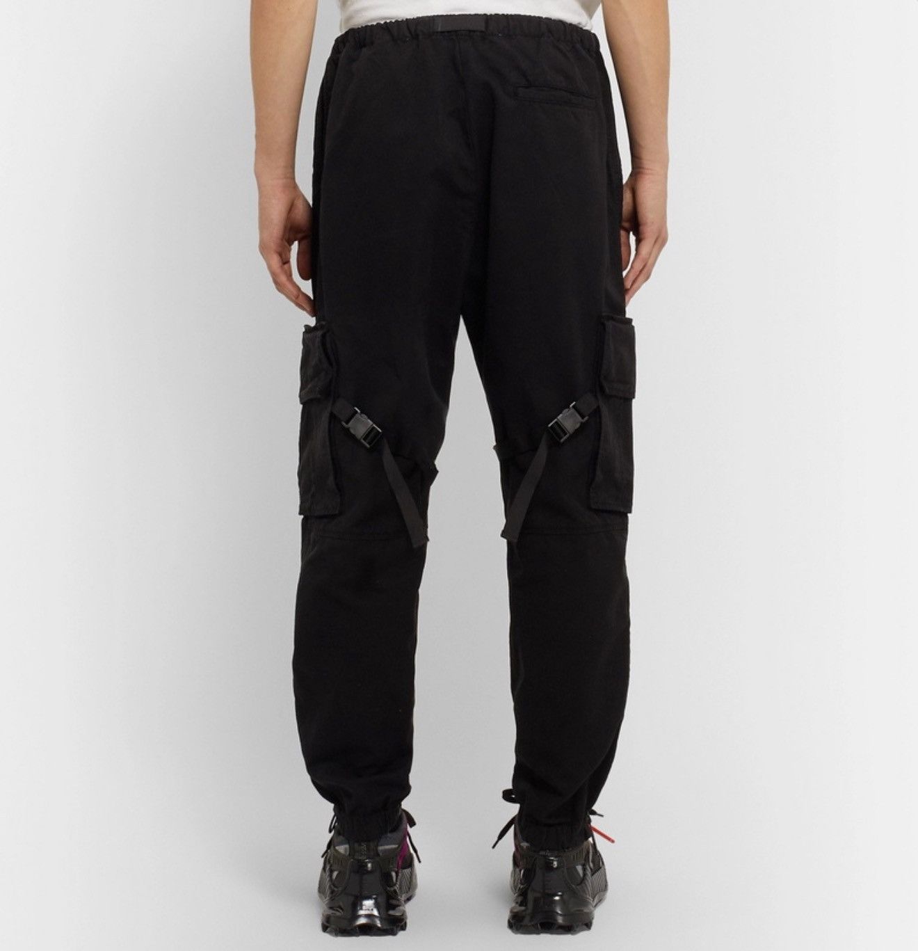 Off-White Off-White - Tapered Logo-Print Cotton-Canvas Cargo Trousers Size US 33 - 3 Thumbnail