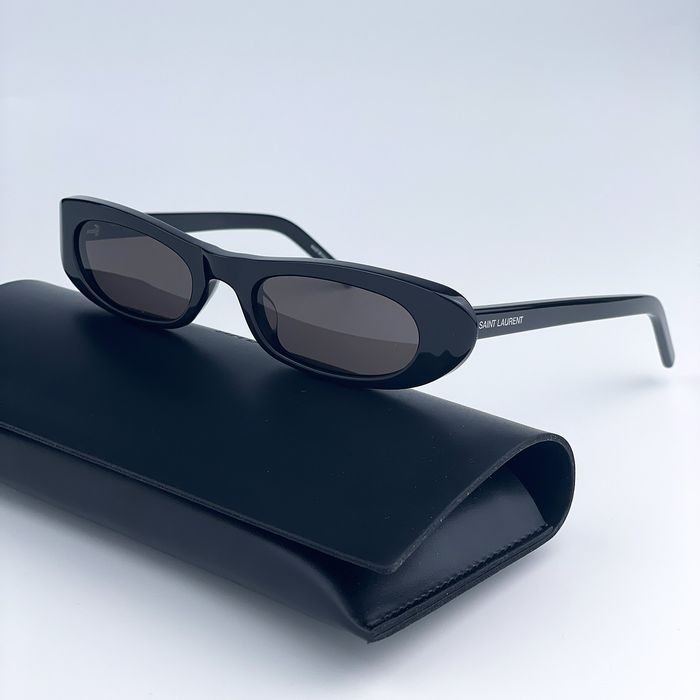 Saint Laurent Paris NEW Saint Laurent SL557 SHADE 001 Oval Women ...