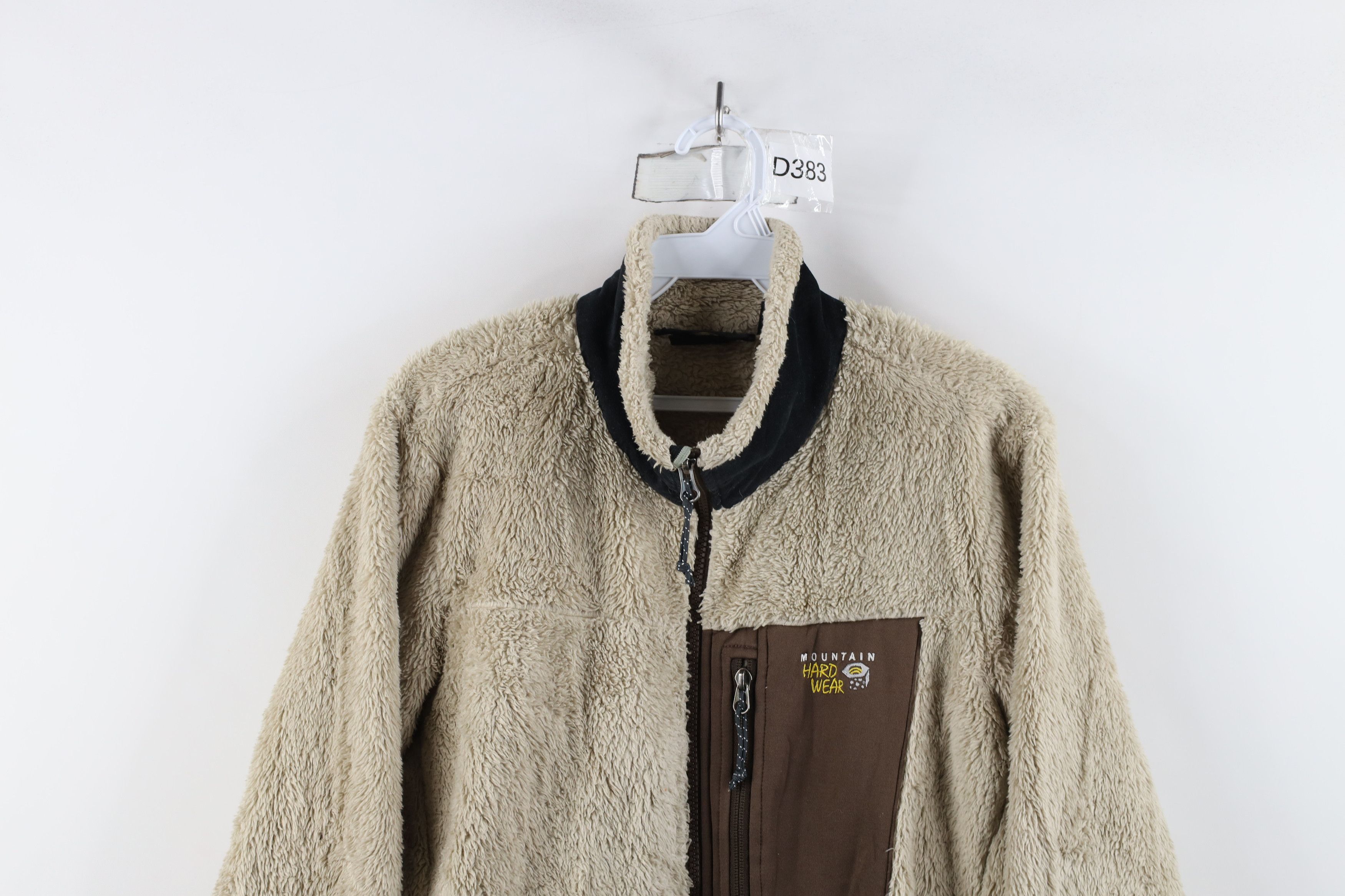 Mountain Hardwear × Vintage Mountain Hardwear Block Shag Fleece Full Zip Jacket Brown Size M / US 6-8 / IT 42-44 - 2 Thumbnail
