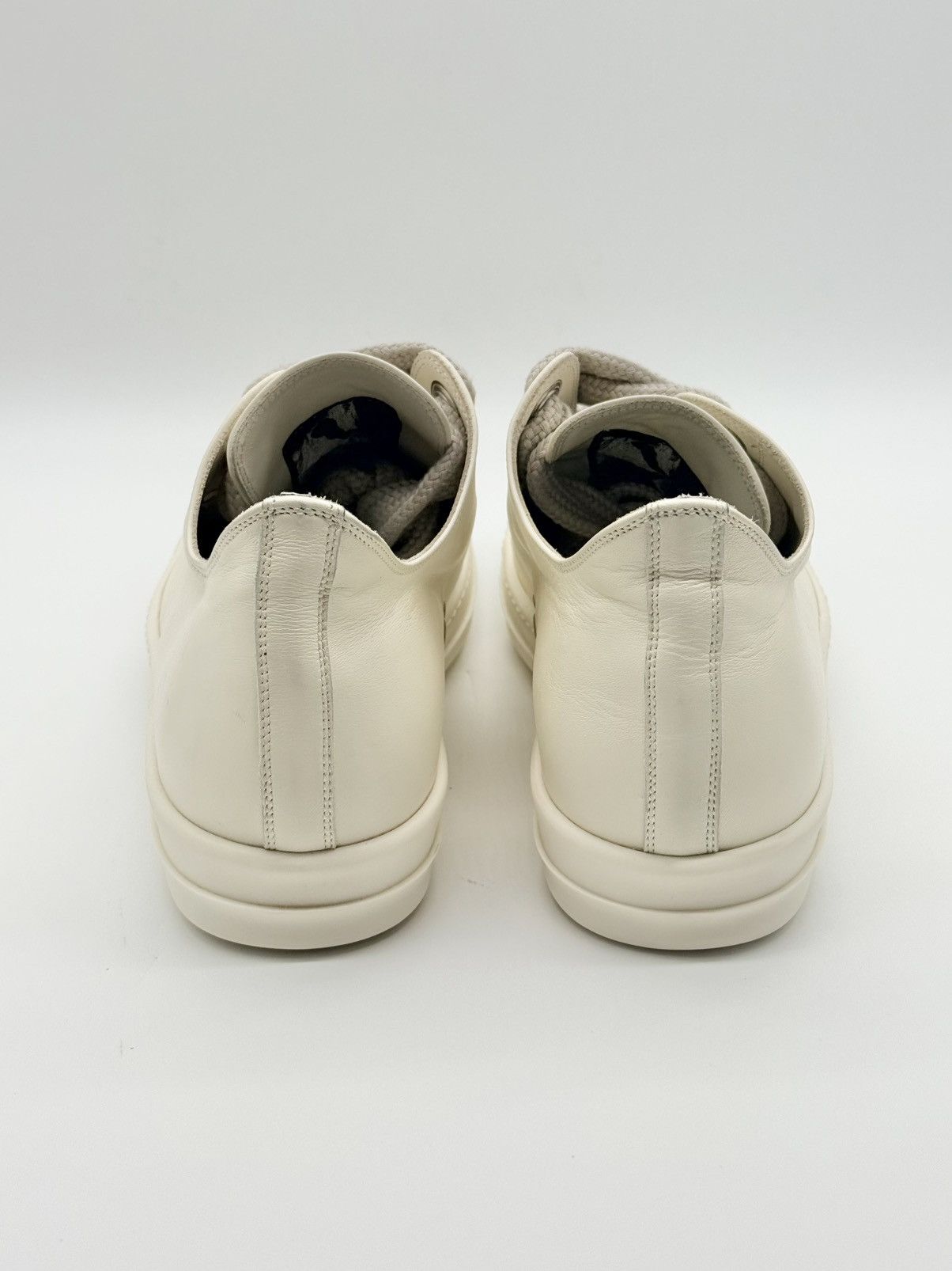 Rick Owens Size 11 - Rick Owens Jumbo Lace Low White Mainline Size US 11 / EU 44 - 5 Thumbnail