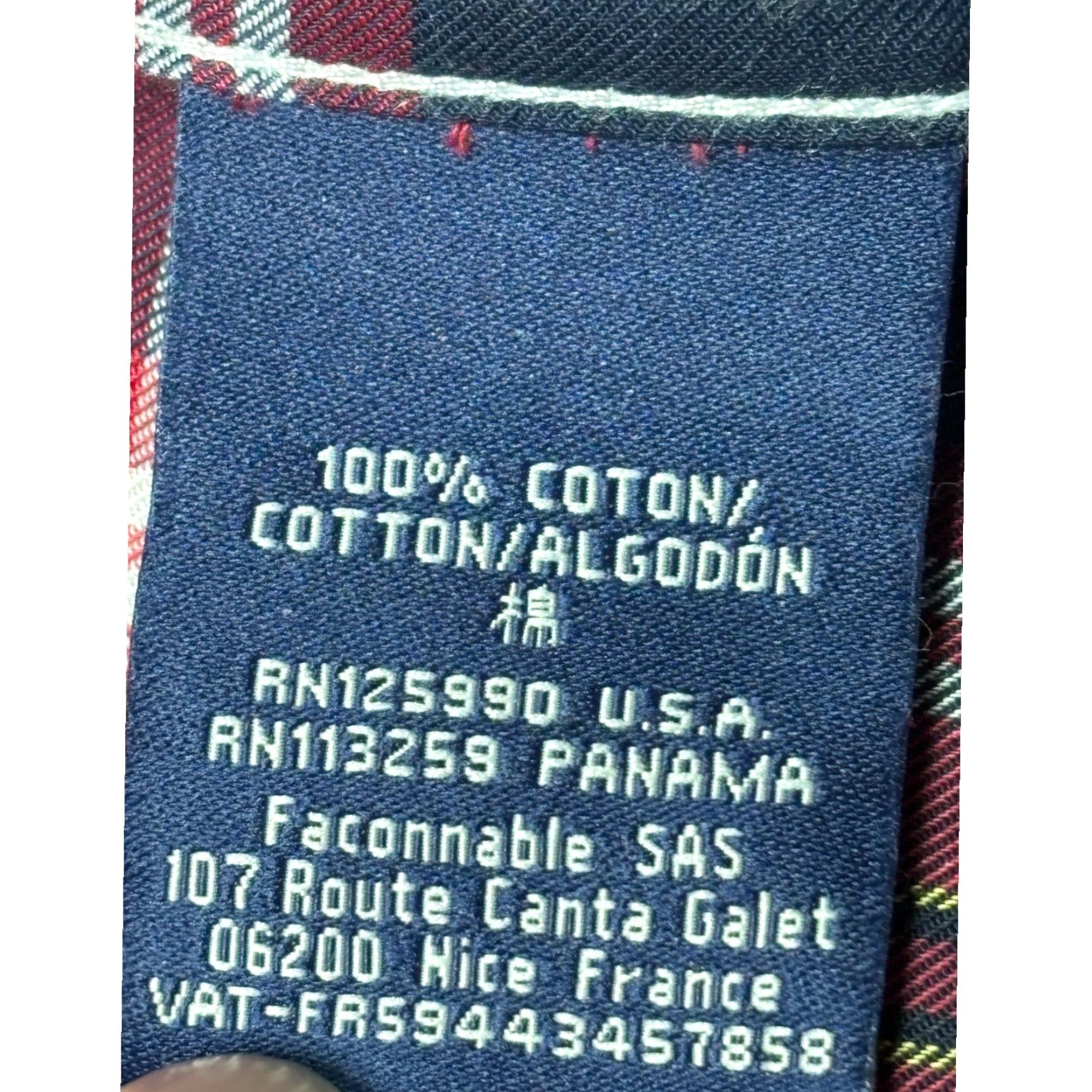 Faconnable Faconnable Club Deauville Mens Long Sleeve Button-Down Plaid Shirt L Red Cotton Button-Up Shirt Mens Size US L / EU 52-54 / 3 - 6 Thumbnail