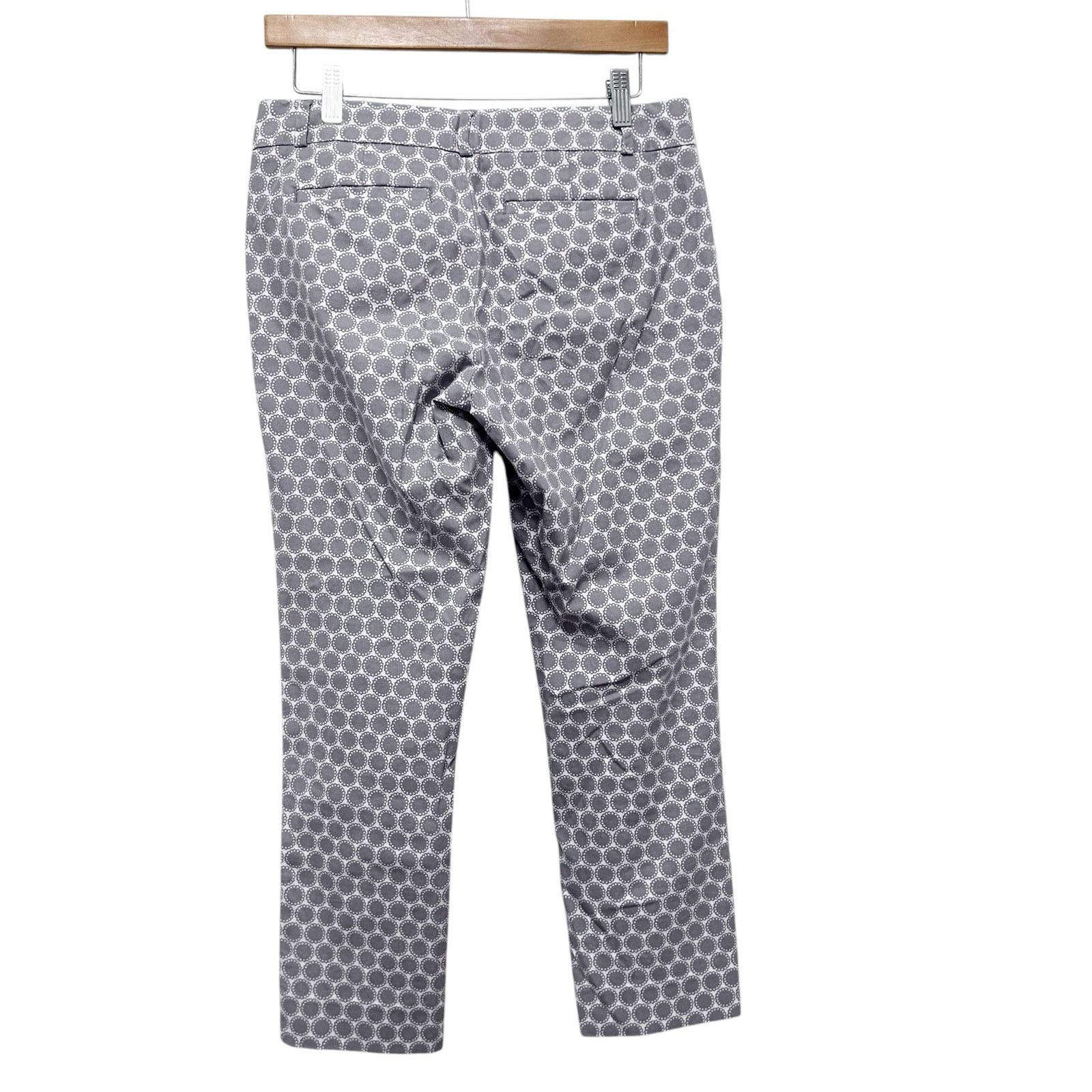 Banana Republic Banana Republic Hampton Fit Gray Printed Pants Sz 4 Size 27" / US 4 / IT 40 - 5 Thumbnail