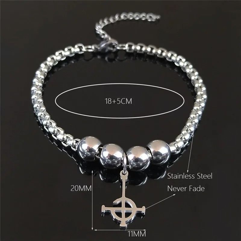 Jewelry Ghost Stainless Steel Bracelet Size ONE SIZE - 4 Thumbnail