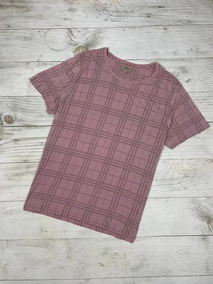 Burberry Burberry Nova Check T-Shirt Pink Size US L / EU 52-54 / 3 - 1 Thumbnail