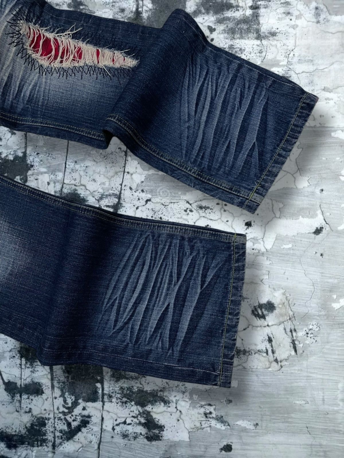 Hysteric Glamour Rare VTG 1990s Designer More Core Division Distressed Denim Size US 32 / EU 48 - 5 Thumbnail