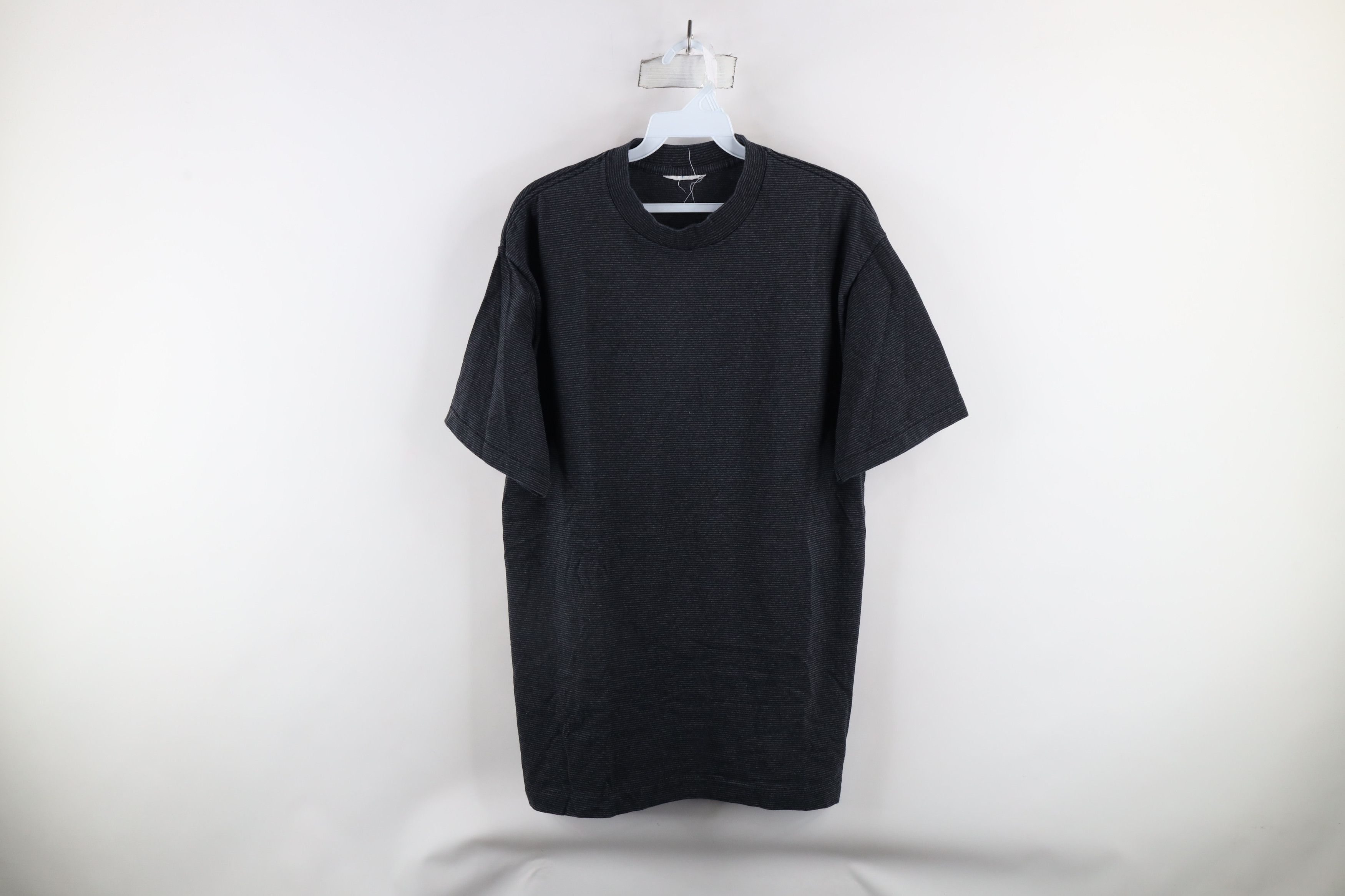 Vintage Vintage 90s Streetwear Blank Striped Short Sleeve T-Shirt Size US M / EU 48-50 / 2 - 1 Thumbnail