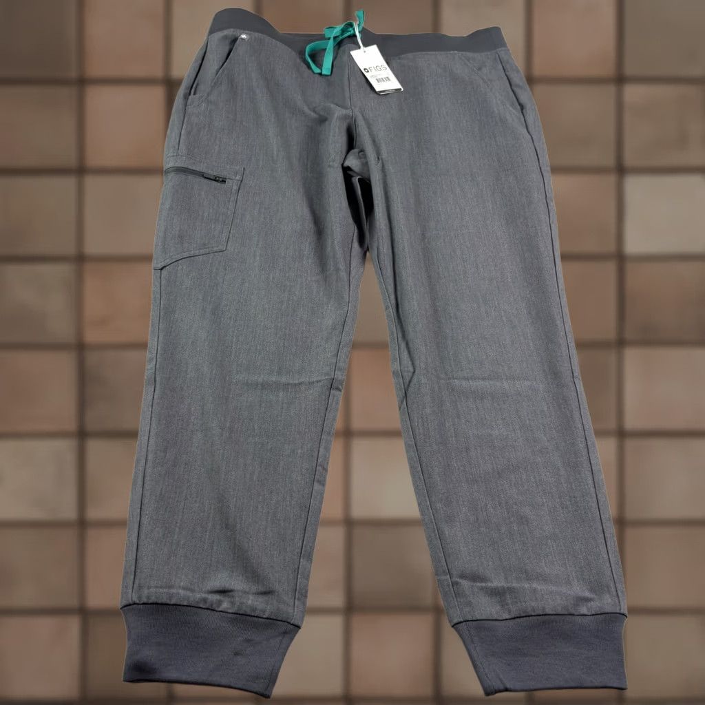 Vintage FIGS Scrub Pants Womens XL Gray Zamora 2.0 Jogger Nurse Medical Uniform NEW Size 40" / US 18 - 1 Thumbnail