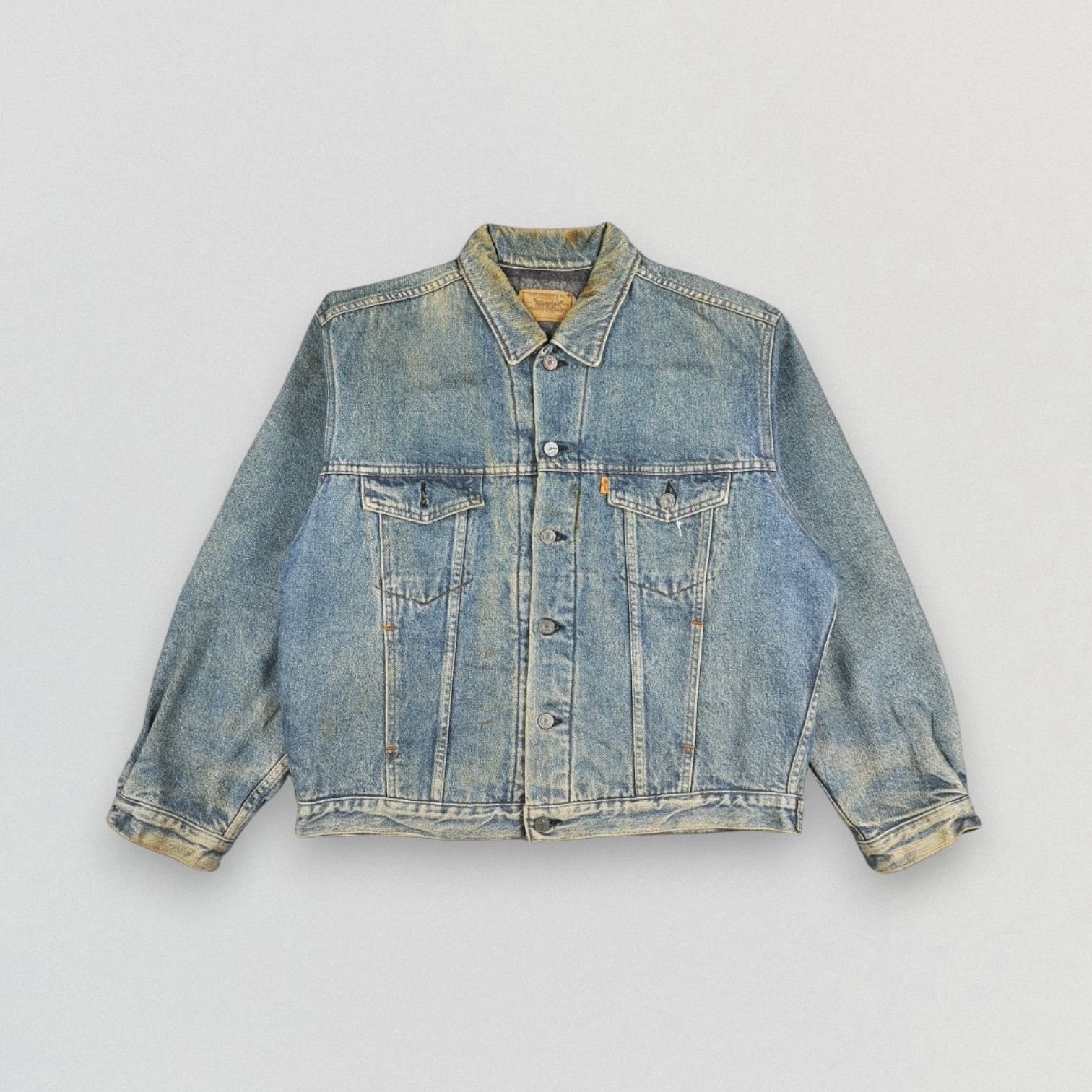 Levi's Vintage Levis Orange Tab Faded Blue Denim Trucker Jacket Size US L / EU 52-54 / 3 - 1 Thumbnail