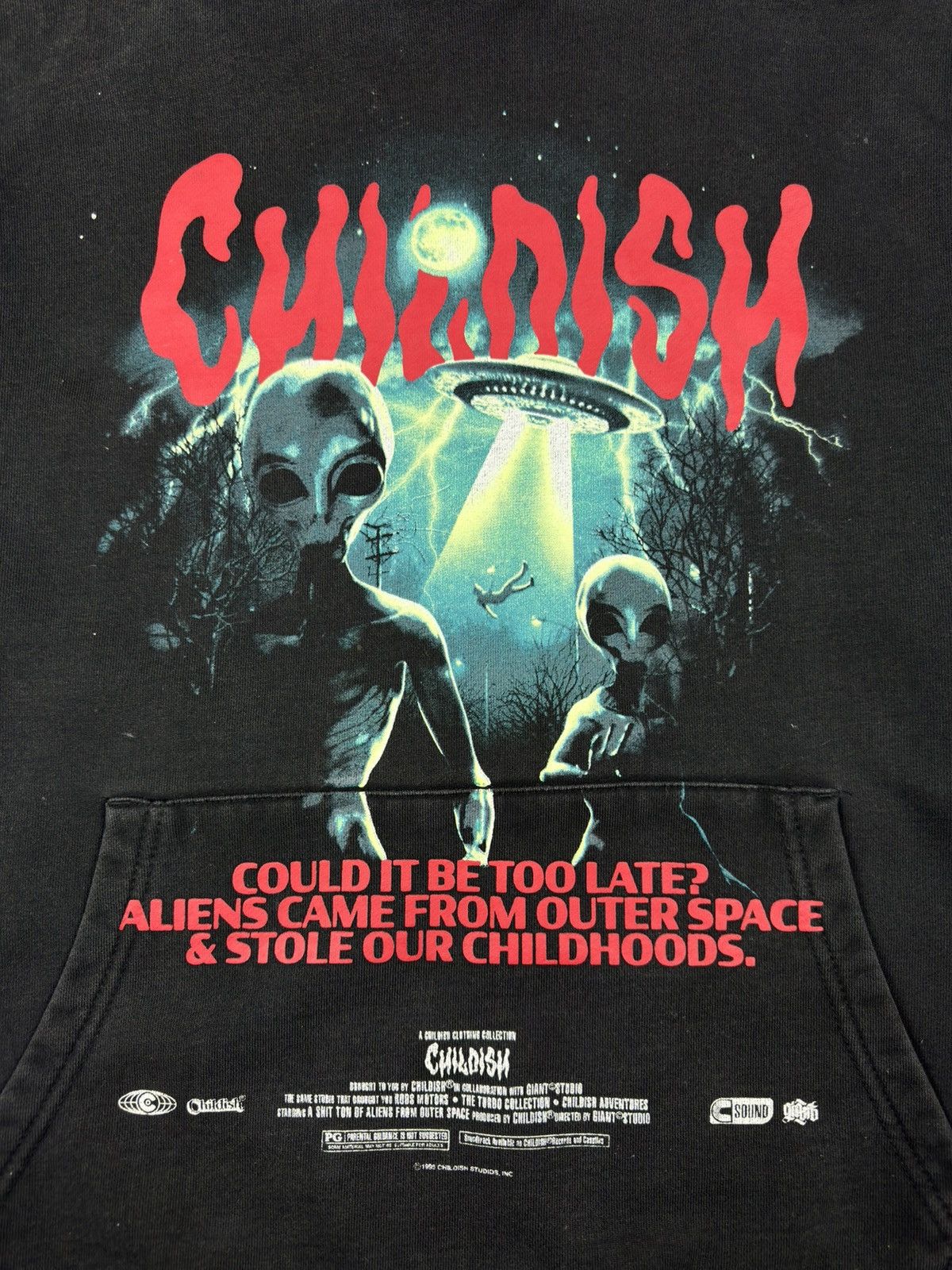 CHILDS Y2k Childish TGF UFO Alien Hoodie Oversized Limited Edition Size US M / EU 48-50 / 2 - 8 Thumbnail
