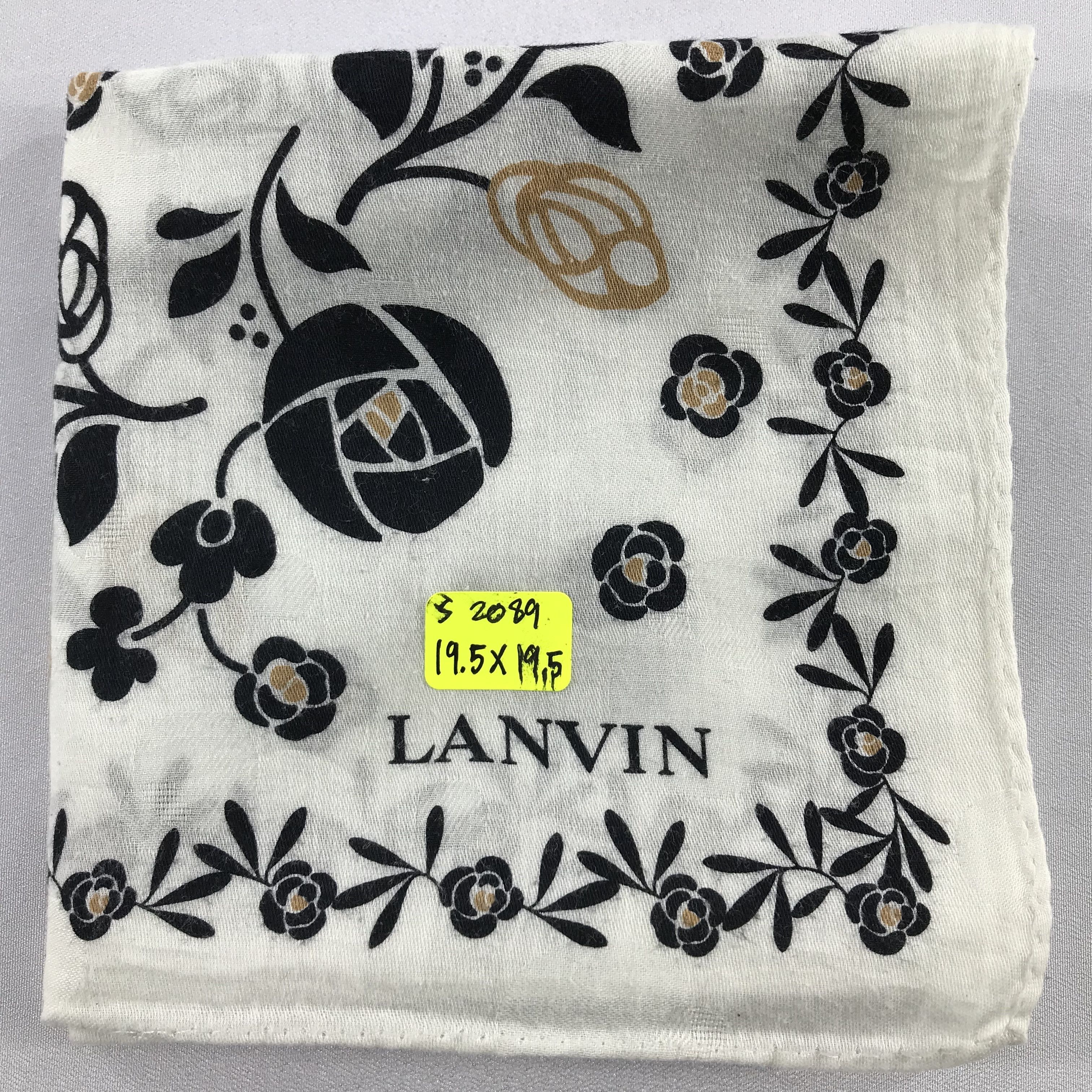 Lanvin × Vintage Lanvin Bandana / Handkerchief / Neckerchief - S2089 Size ONE SIZE - 5 Thumbnail