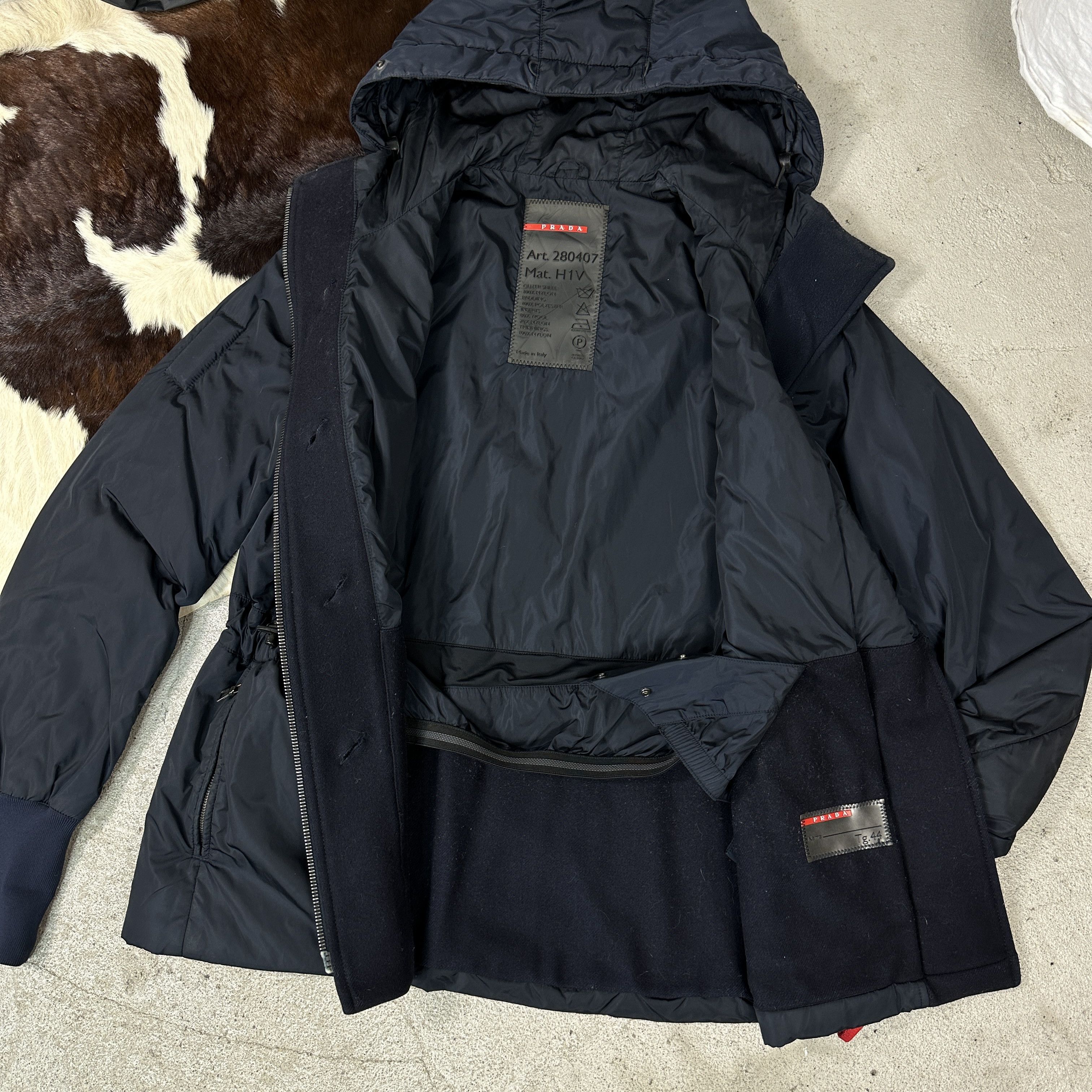 Designer × Prada × Vintage Prada Vintage Y2k Designer jacket coat Rare Size M / US 6-8 / IT 42-44 - 5 Thumbnail