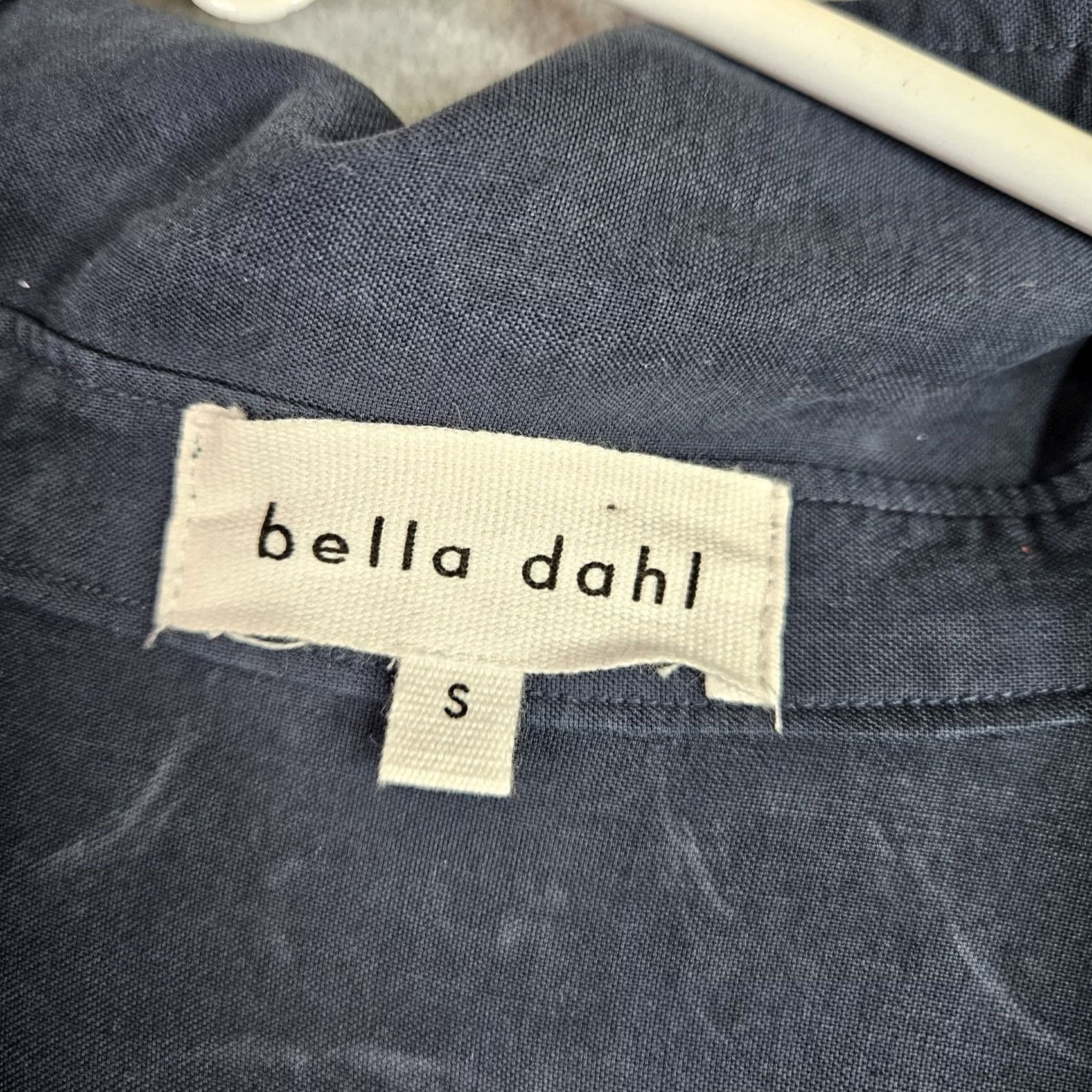 Bella Dahl Bella Dahl Jumpsuit Women’s Size S Blue Tencel Button Front Tie Waist Casual NWT Size 28" / US 6 / IT 42 - 3 Thumbnail