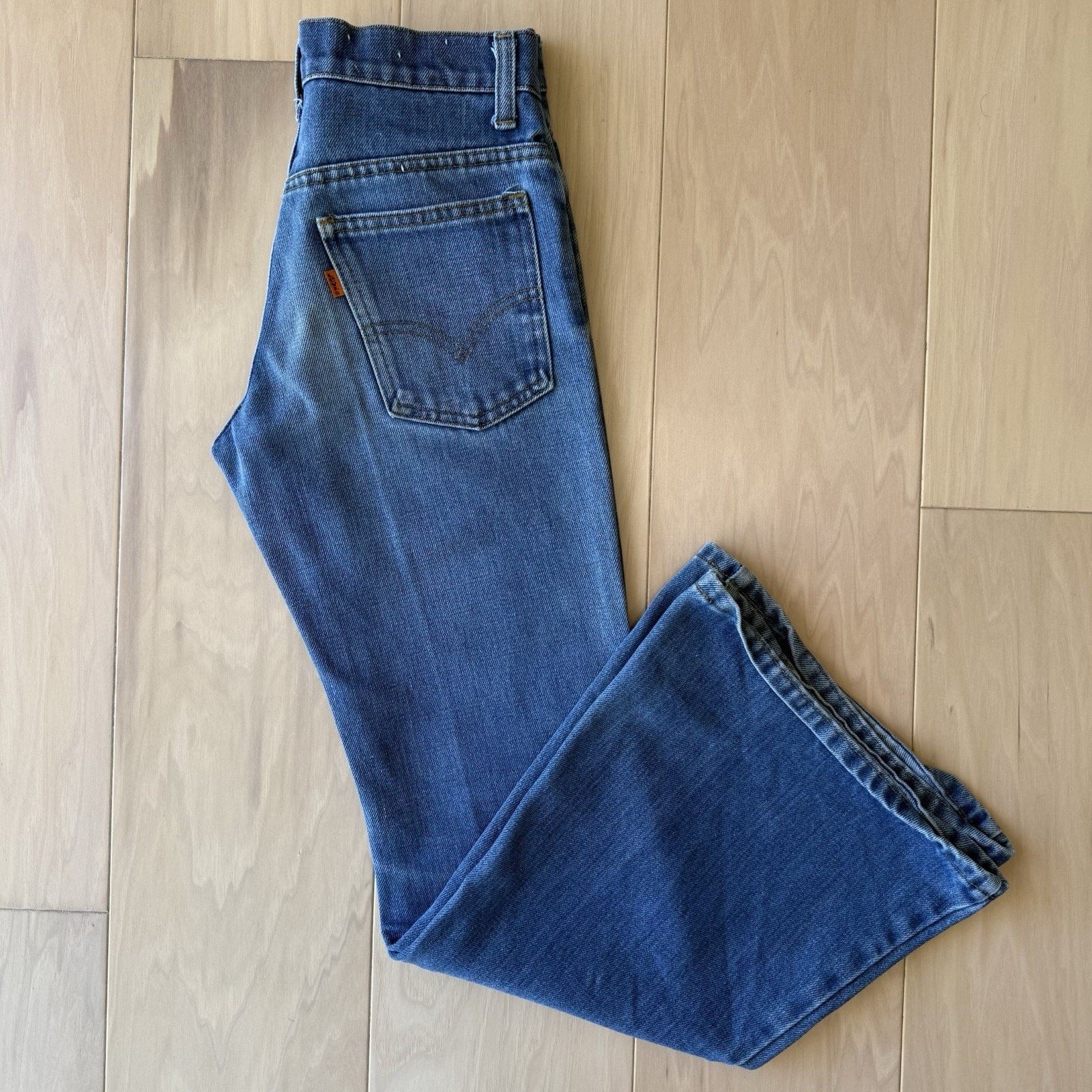 Levi's × Vintage Vintage Levis 784 Bell Bottom Jeans 27 Blue For Women 80s Size 27" / US 4 / IT 40 - 2 Thumbnail