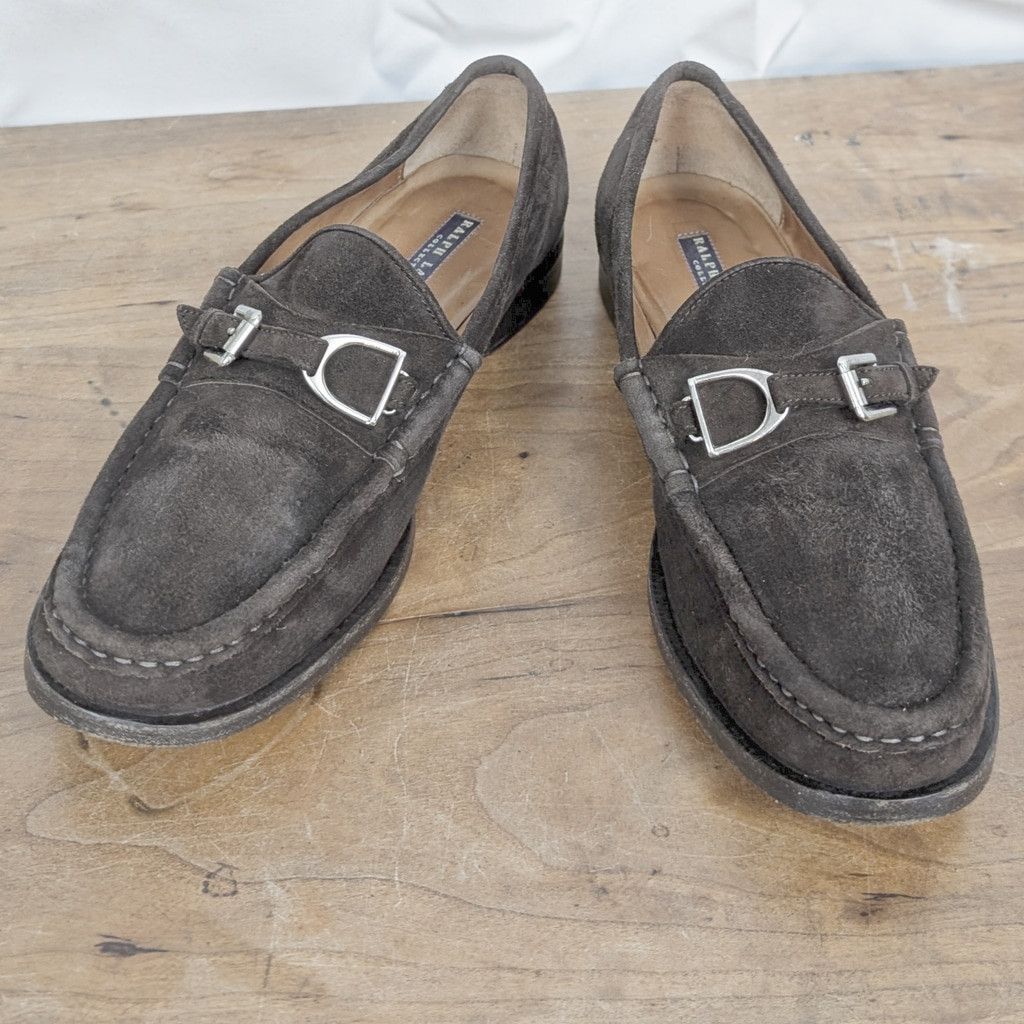 Ralph Lauren Collection Italian Made ladies' Suede Loafers 8