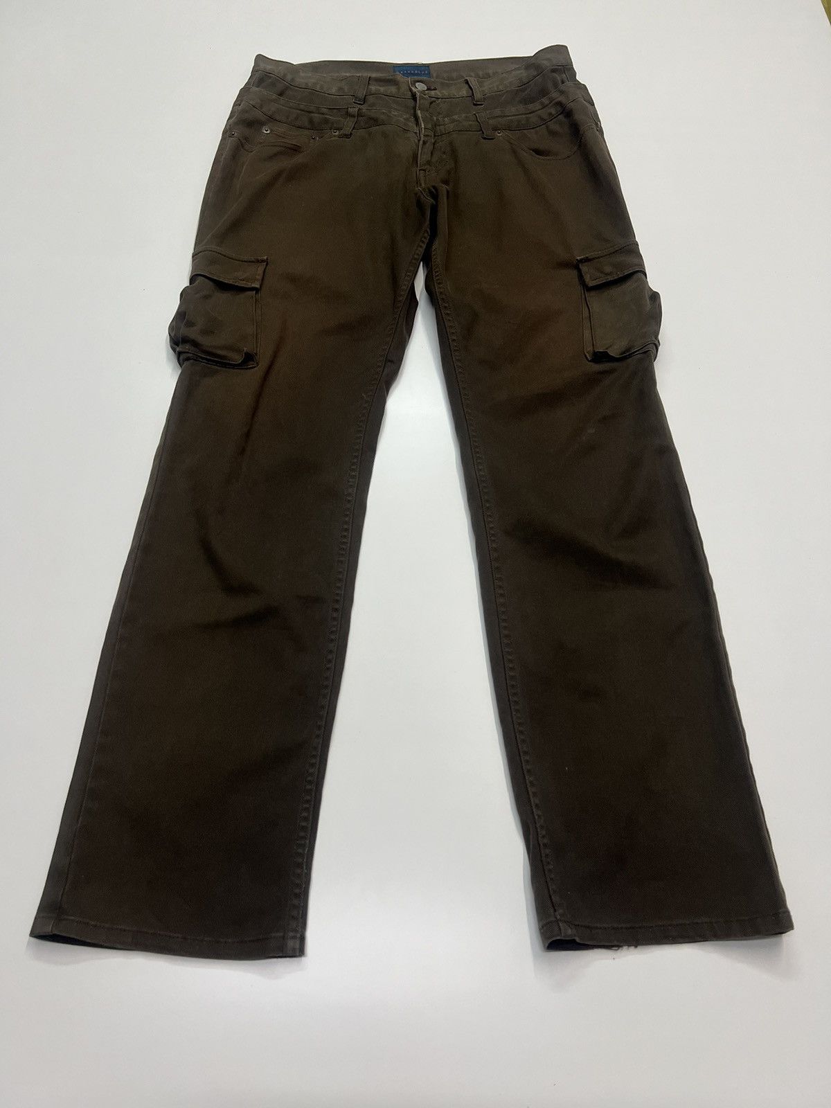 Japanese Brand G Rage Blue Double Waist Cargo Pants Size 34" Size US 34 / EU 50 - 4 Thumbnail