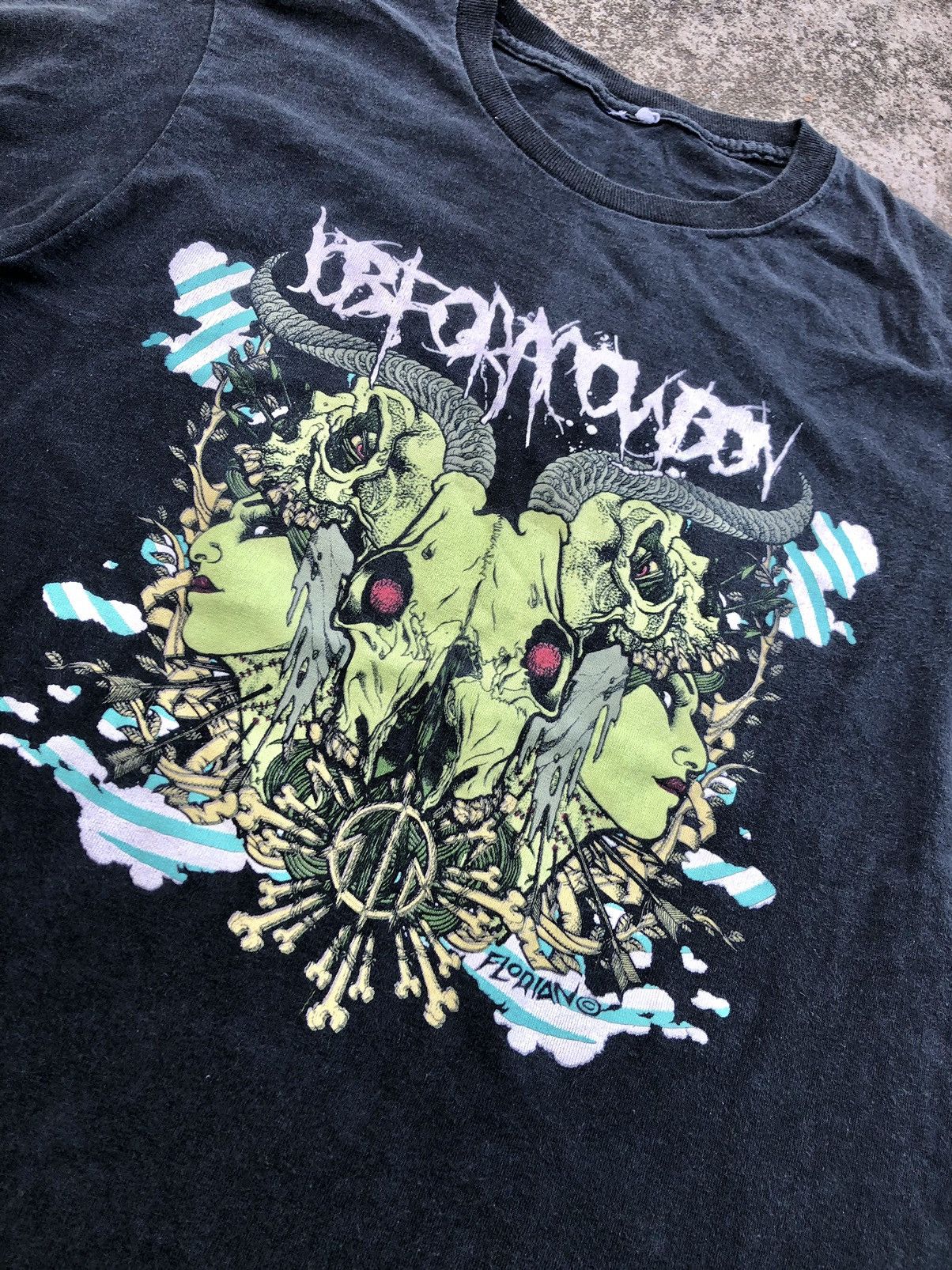 Band Tees × Vintage VTGE JOB FOR A COWBOY BAND TEE Size US XS / EU 42 / 0 - 2 Thumbnail