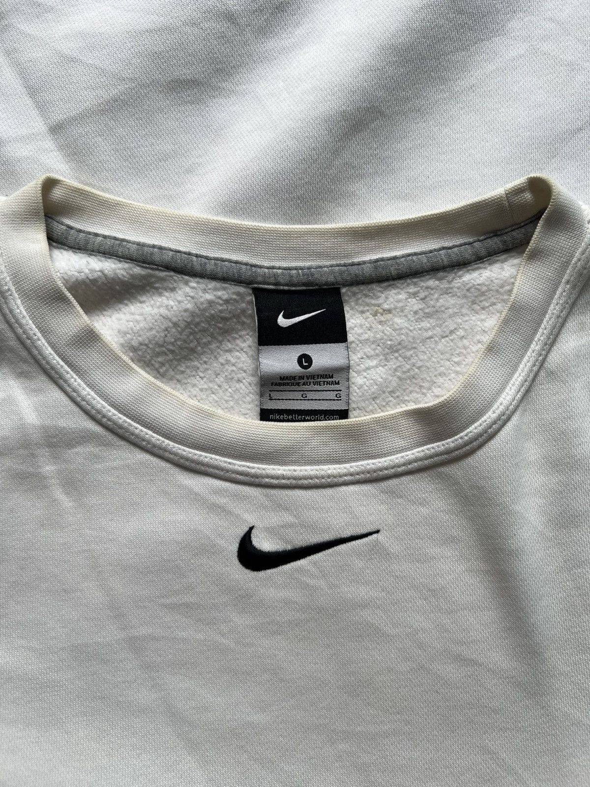 Nike VERY RARE SWEATSHIRTS NIKE CENTER SWOOSH Size US L / EU 52-54 / 3 - 3 Thumbnail