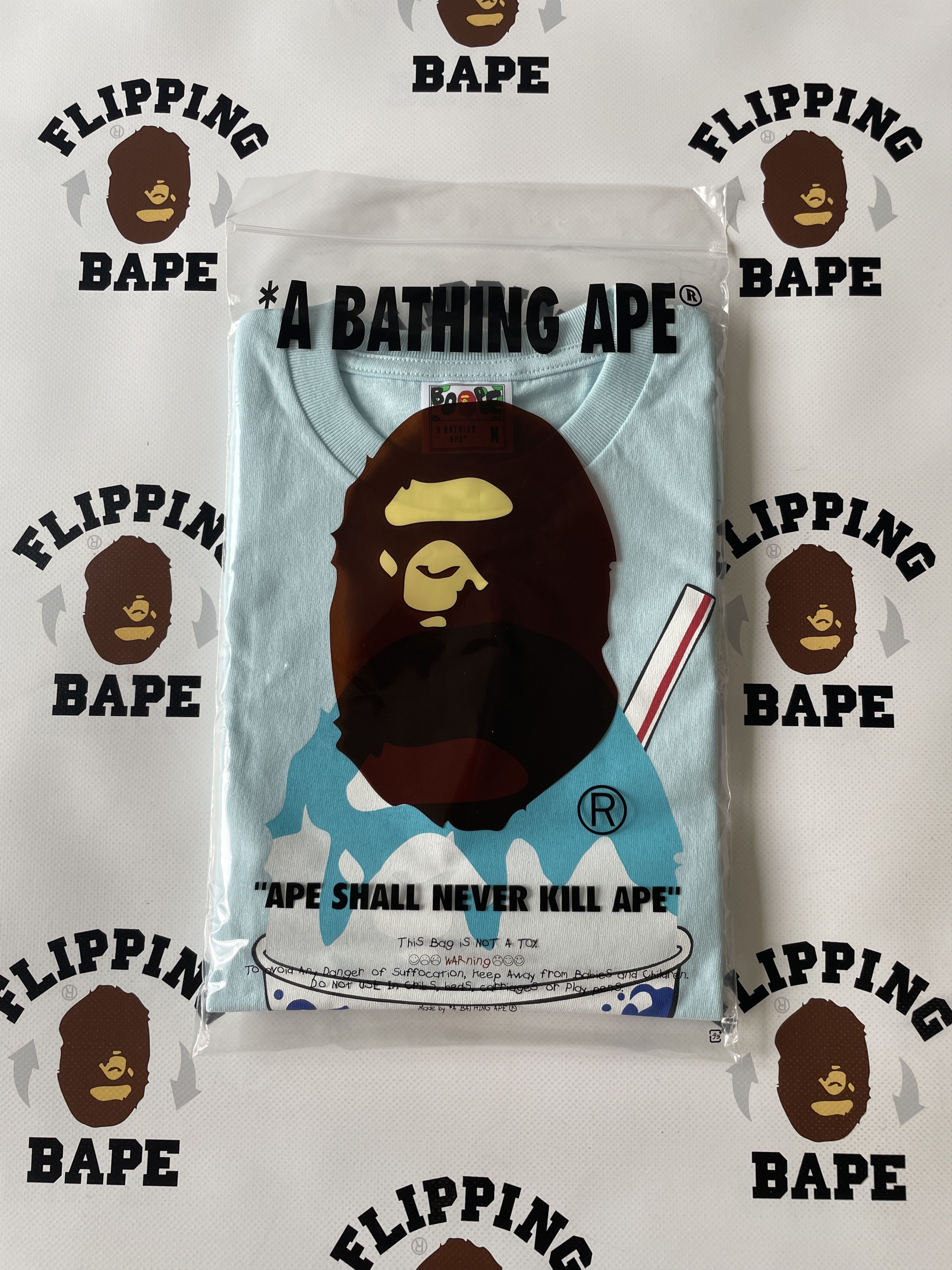 Bape BAPE SHAVE ICE BY BATHING APE TEE Size US L / EU 52-54 / 3 - 8 Thumbnail