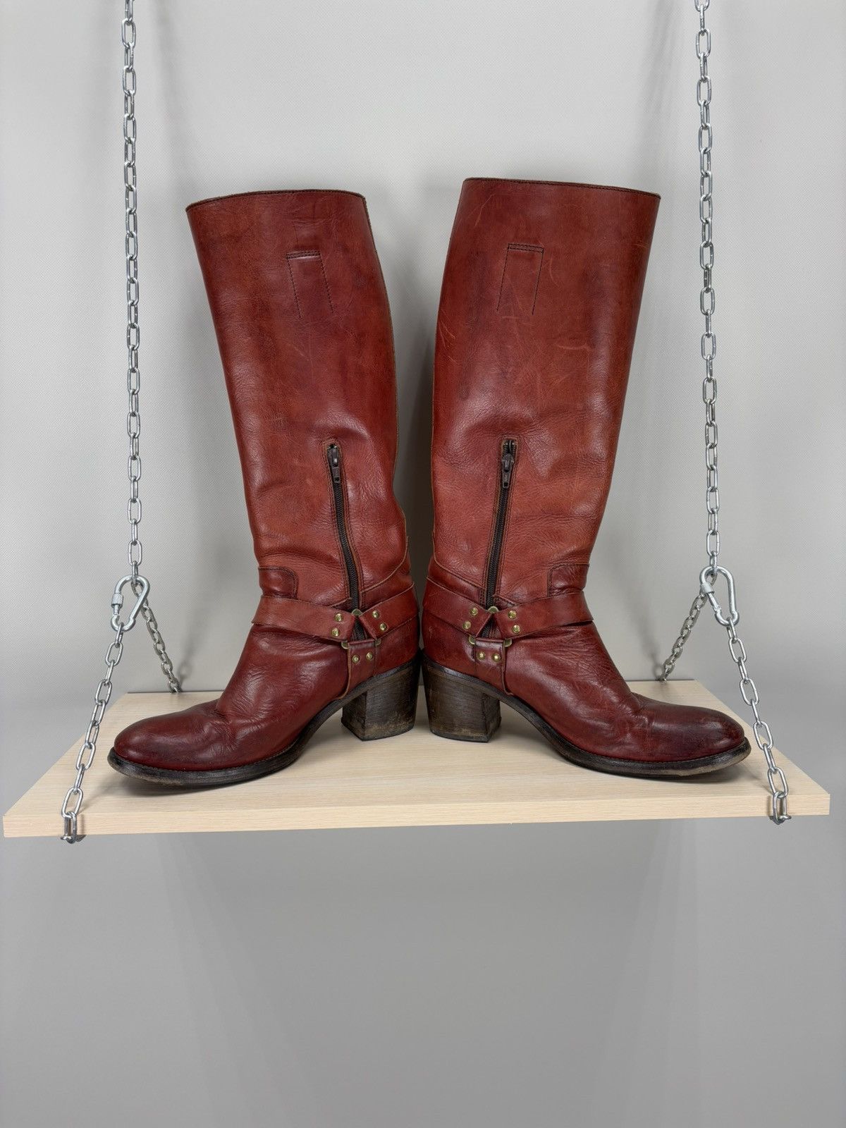 Leather × MoMA Womens boots MOMA Size 40 Color Red Size US 10 / IT 40 - 6 Thumbnail