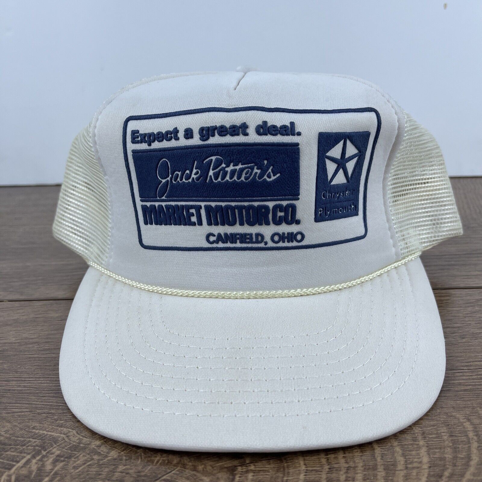 Other Jack Ritters Market Motor Hat White Hat Adjustable Snapback Size ONE SIZE - 2 Thumbnail