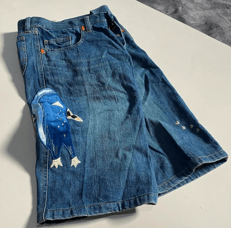 Tsumori Chisato Tsumori Chisato Embroidery Jorts Size US 31 - 5 Thumbnail