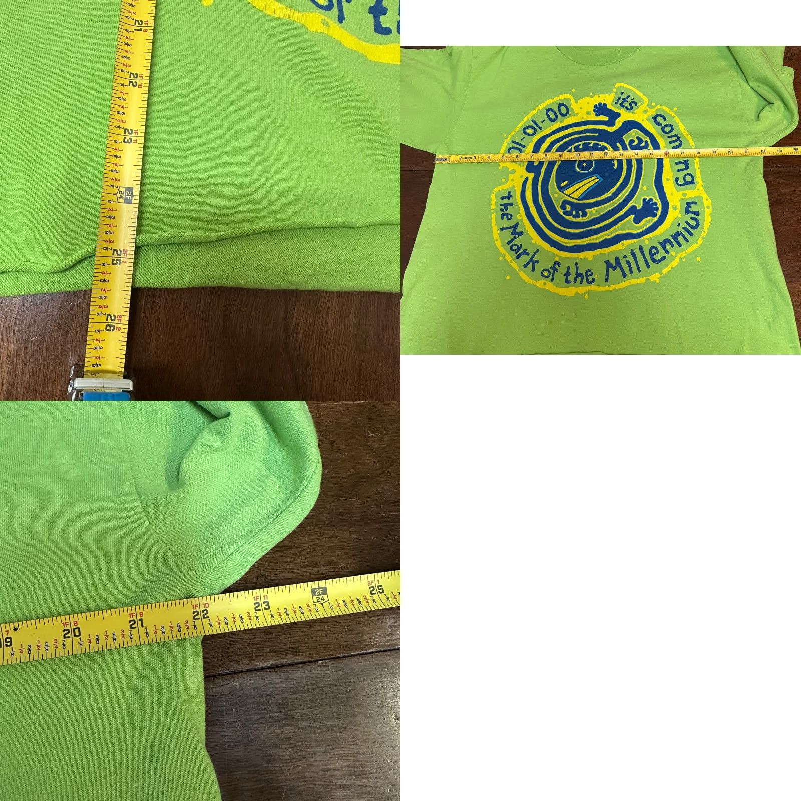 Lee VINTAGE Lee Sport 2000 Green Graphic Tee Unisex Adult L Grunge Size US L / EU 52-54 / 3 - 8 Thumbnail