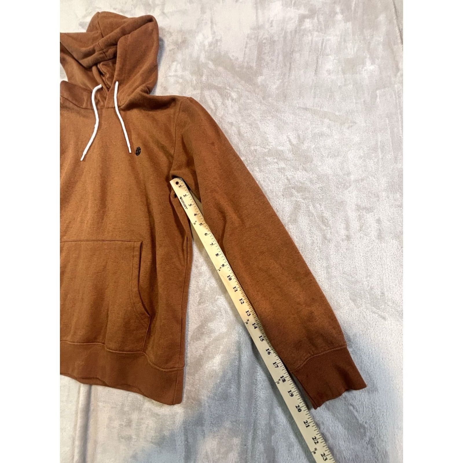 Element ELEMENT Orange CROSS NECK HOODIE Pullover Drawstring Hooded Mens L Size US L / EU 52-54 / 3 - 7 Thumbnail