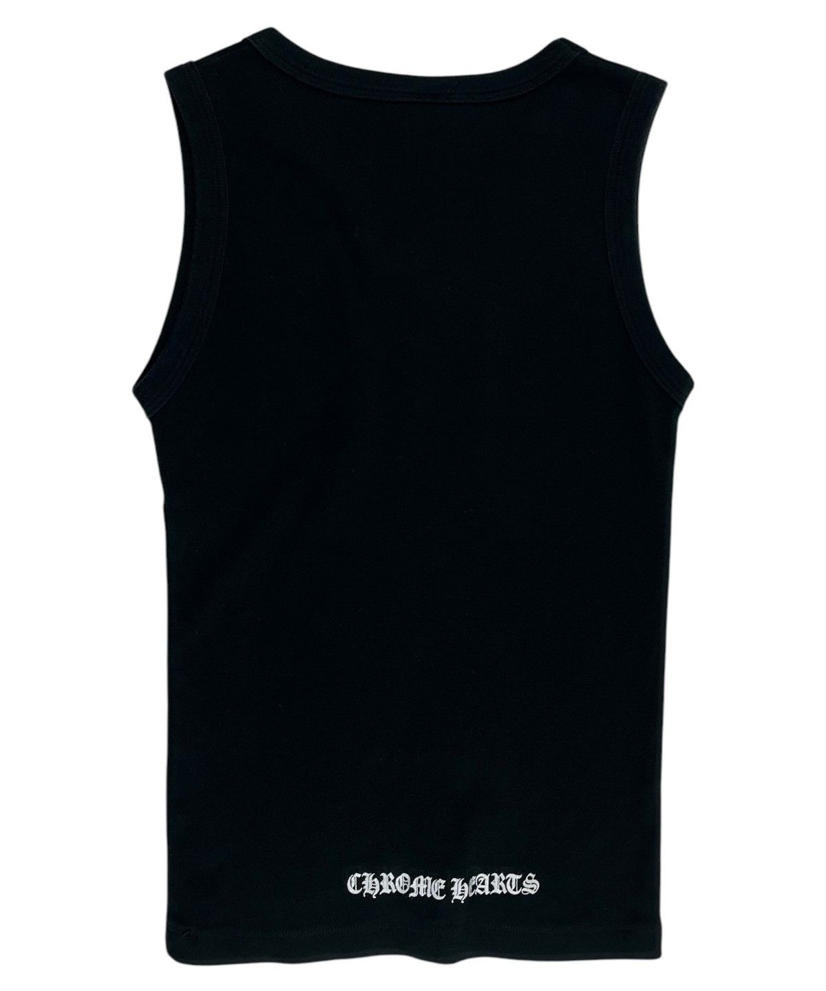Chrome Hearts Chrome Hearts Floral Cross V Neck Tank Top Black Size ONE SIZE - 2 Thumbnail