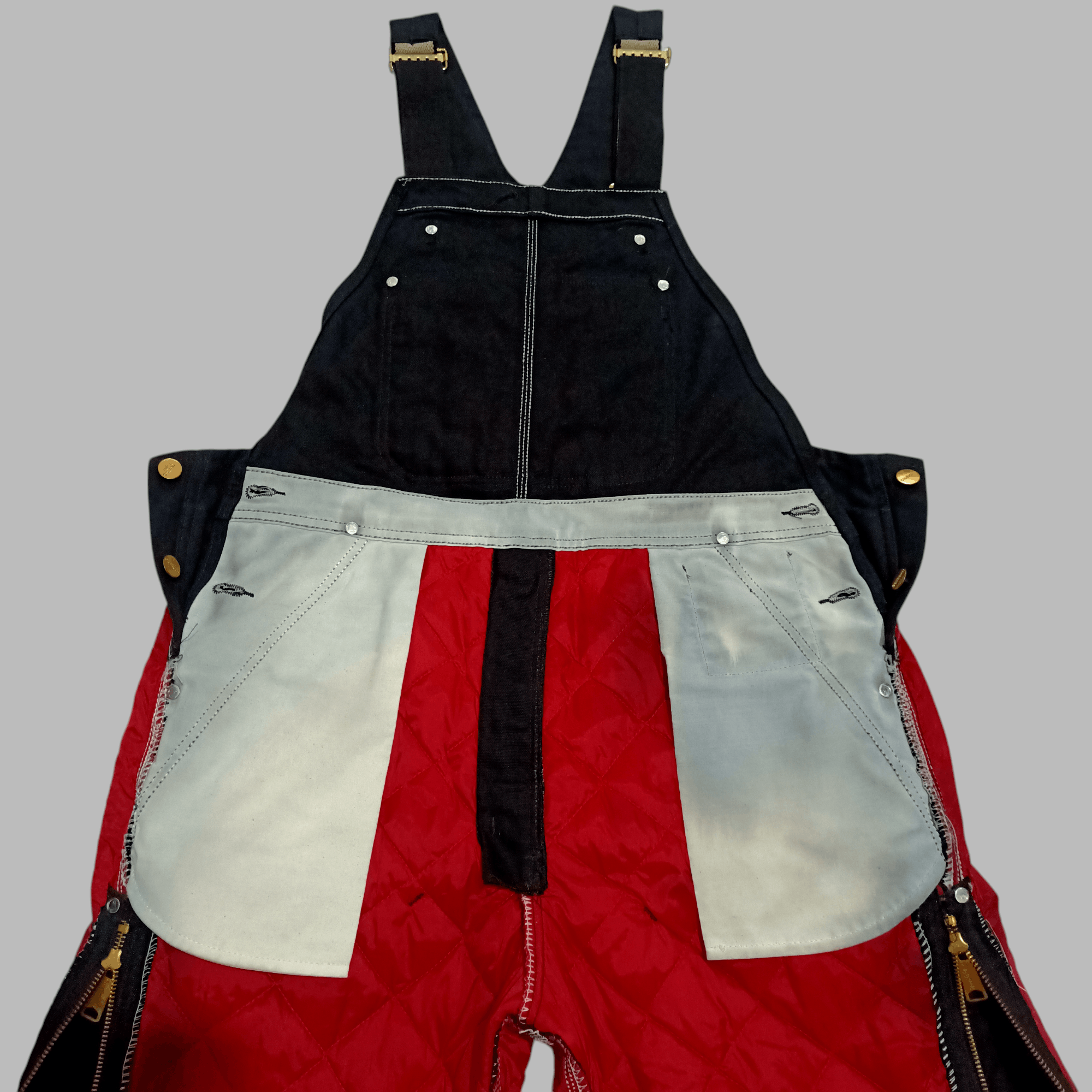 Carhartt Carhartt Duck Zip-to-Thigh Bib Overall/Quilt Lined Size US 37 - 14 Thumbnail