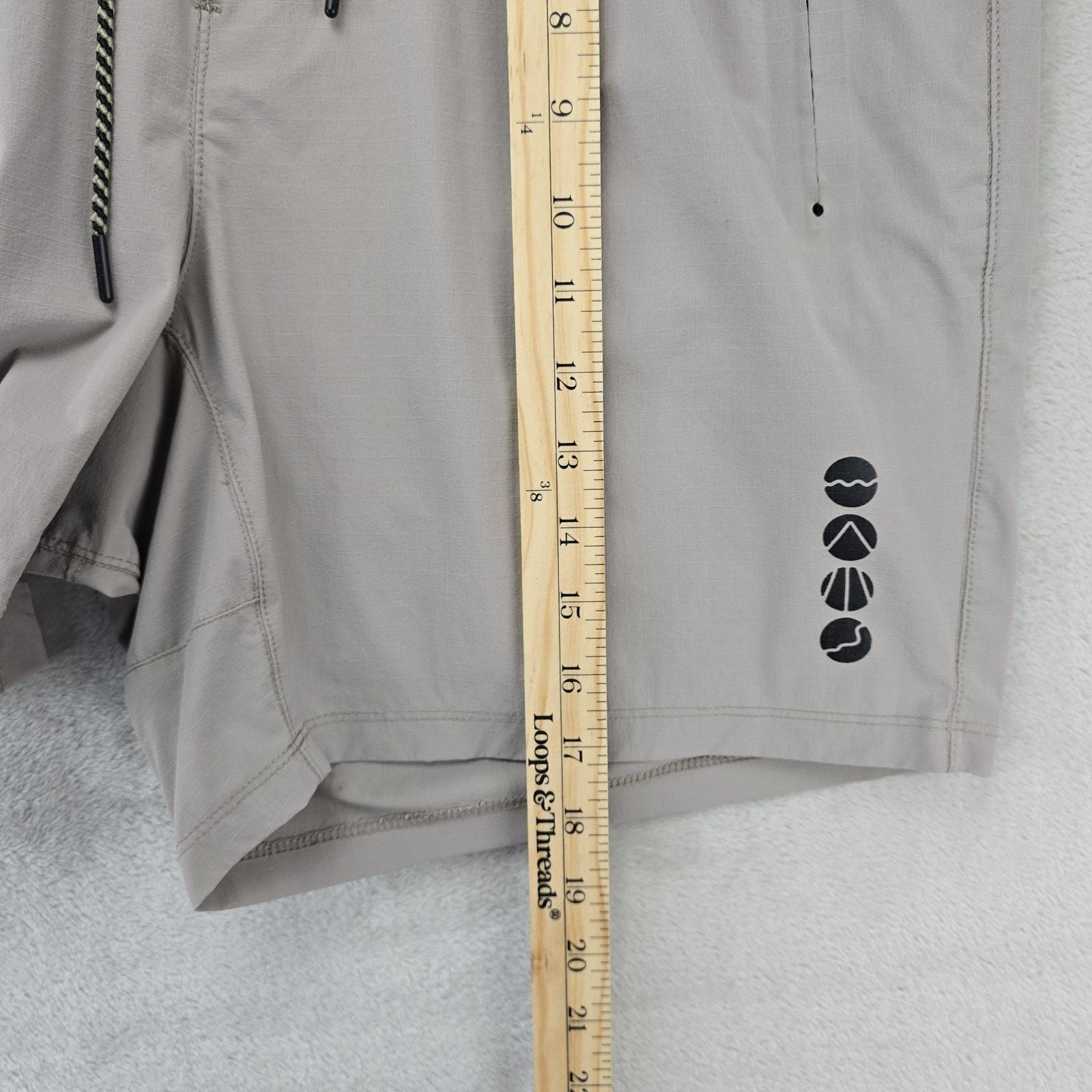 Other Bearded Goat Rambler Shorts Mens Large Beige Black Athletic Size US 32 / EU 48 - 14 Thumbnail