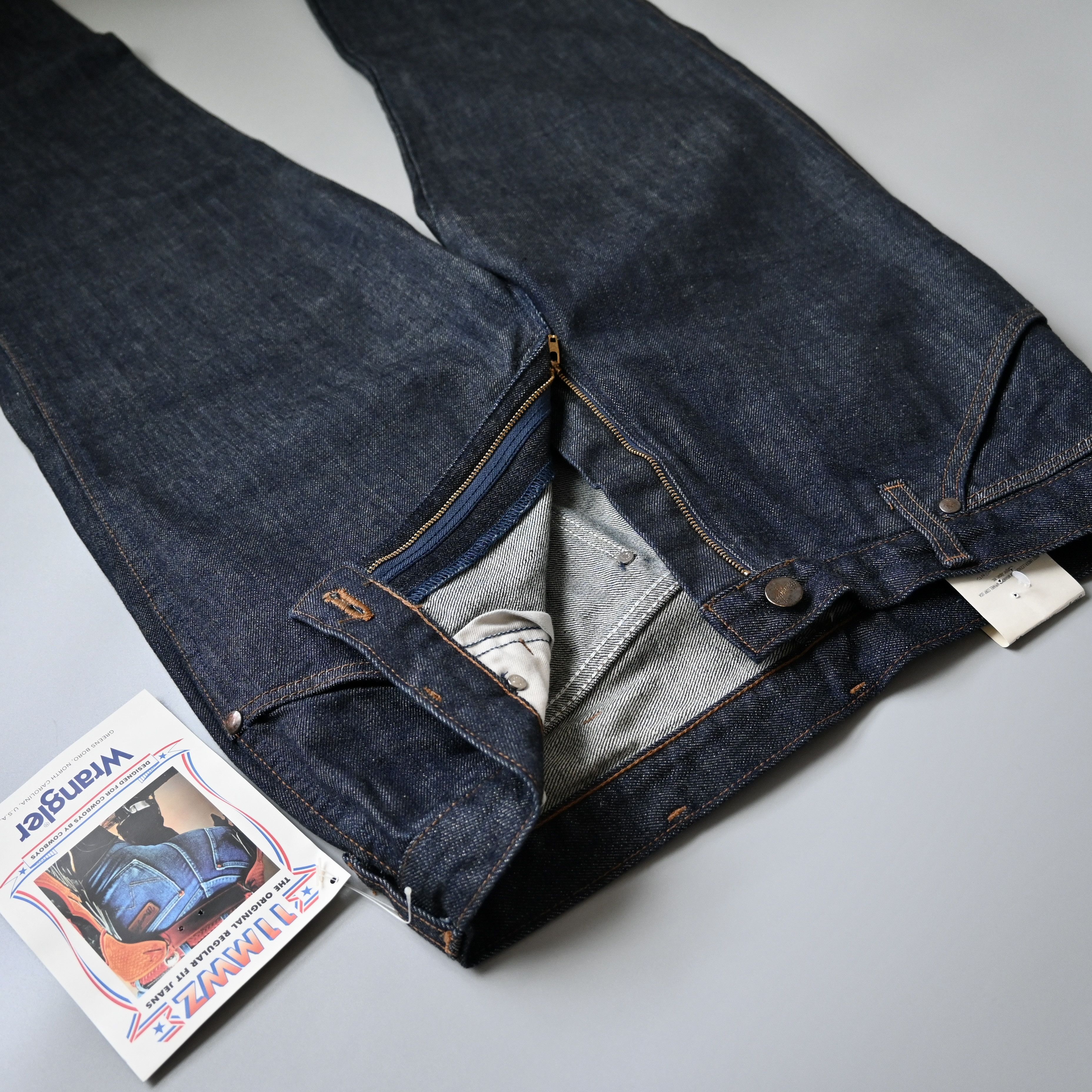 Japanese Brand DEADSTOCK 1990s Wrangler 11MWZ denim jeans made in Japan Size US 34 / EU 50 - 1 Thumbnail