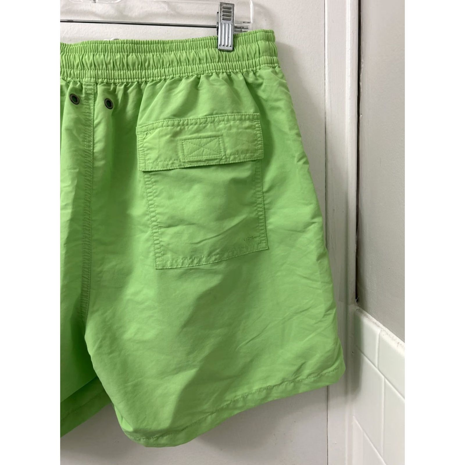 Polo Ralph Lauren VINTAGE Polo Ralph Lauren Shorts Mens XL Green Nylon Swimming Trunks Pockets Logo 90s Beach Sports Board Shorts Mens Size US XL / EU 56 / 4 - 7 Thumbnail