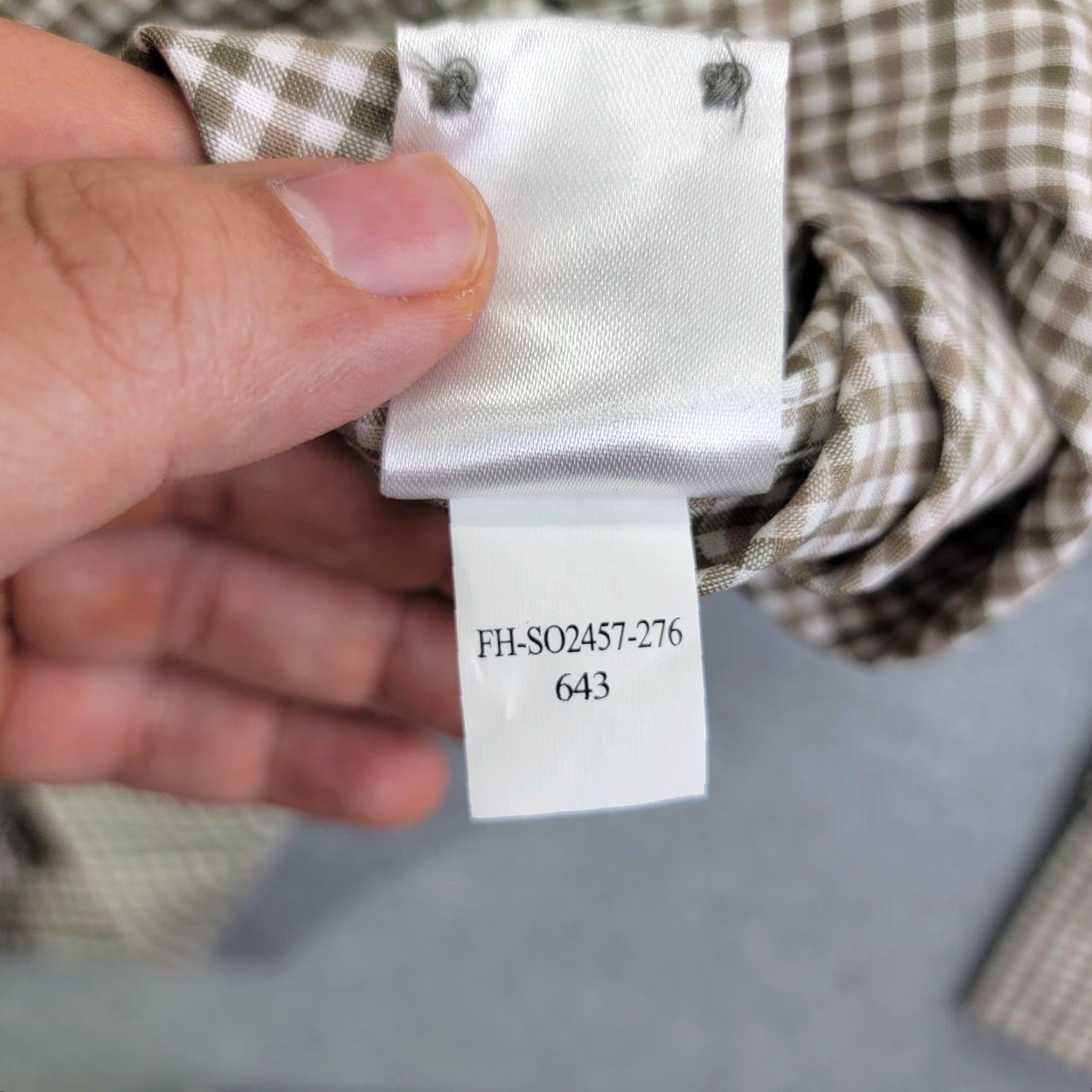 Vintage Fish Hippie Shirt Mens Medium Beige Check Long Sleeve Button Front Stretch Size US M / EU 48-50 / 2 - 5 Thumbnail