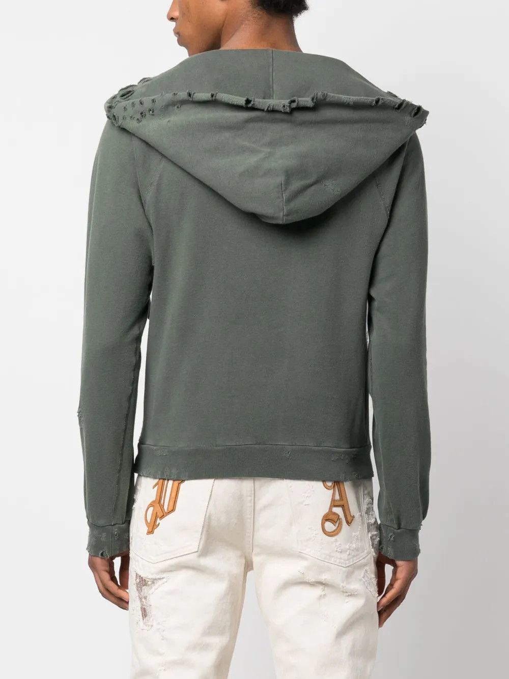Palm Angels o1y0325 Logo Hoodie in Khaki Size US L / EU 52-54 / 3 - 4 Thumbnail