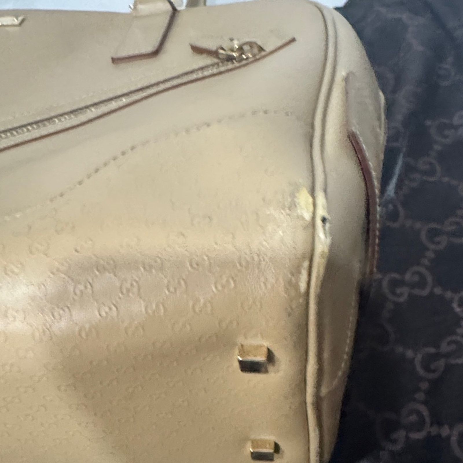 Gucci ✨ VINTAGE Gucci Micro Guccissima Leather Bowling Bag Size ONE SIZE - 10 Thumbnail