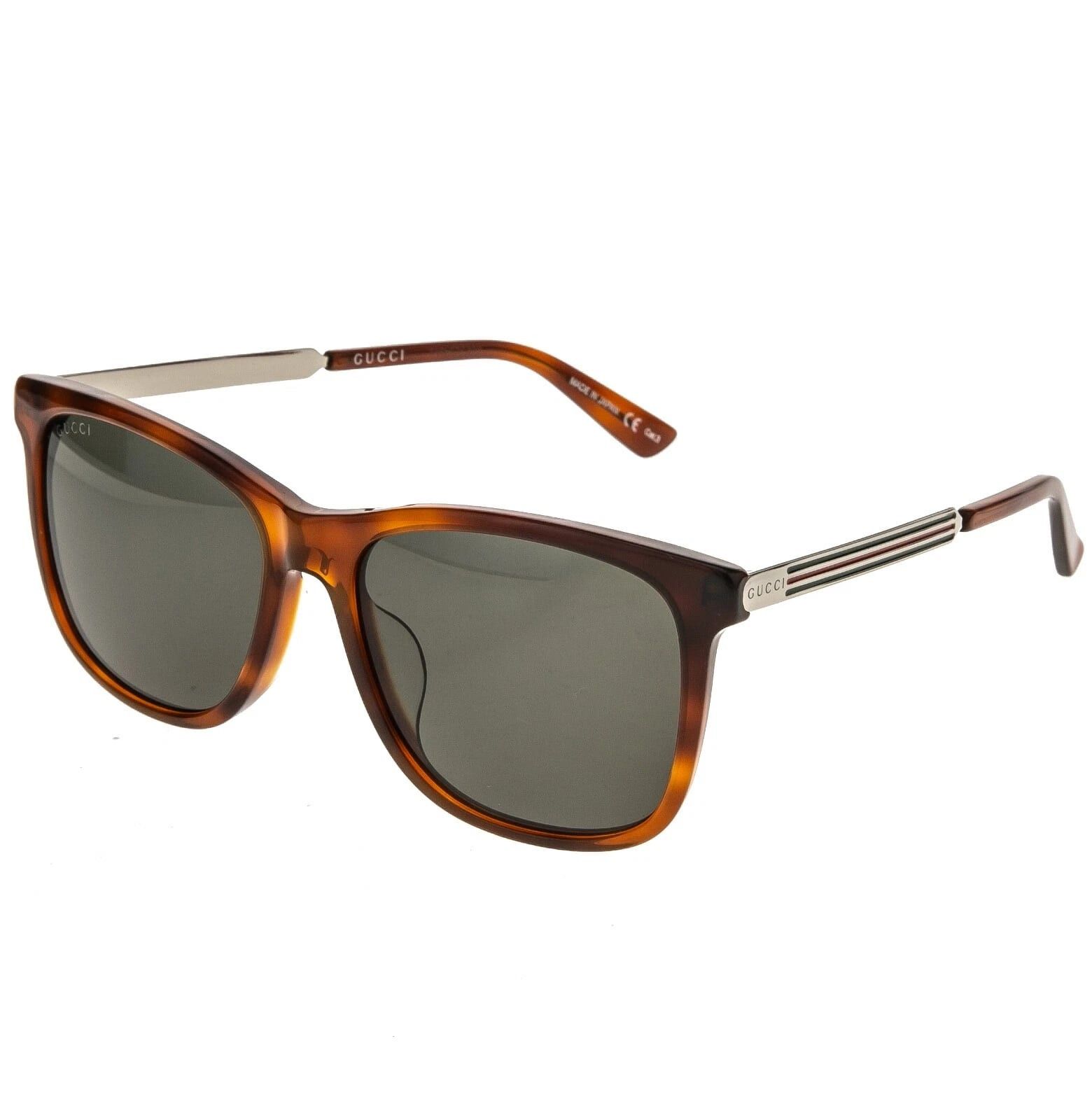 Gucci GUCCI GG0078S WEB 0078 Metal Aviator Classic Sunglasses Size ONE SIZE - 8 Thumbnail