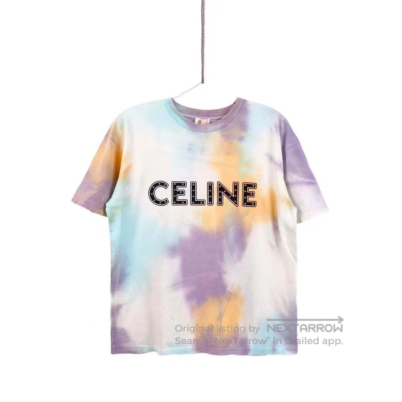 Celine Celine Stud letter logo blended gradient short sleeves| Size XS / US 0-2 / IT 36-38 - 1 Thumbnail
