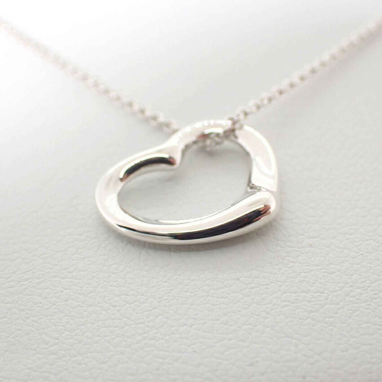 Tiffany & Co. Open Heart Pendant Necklace