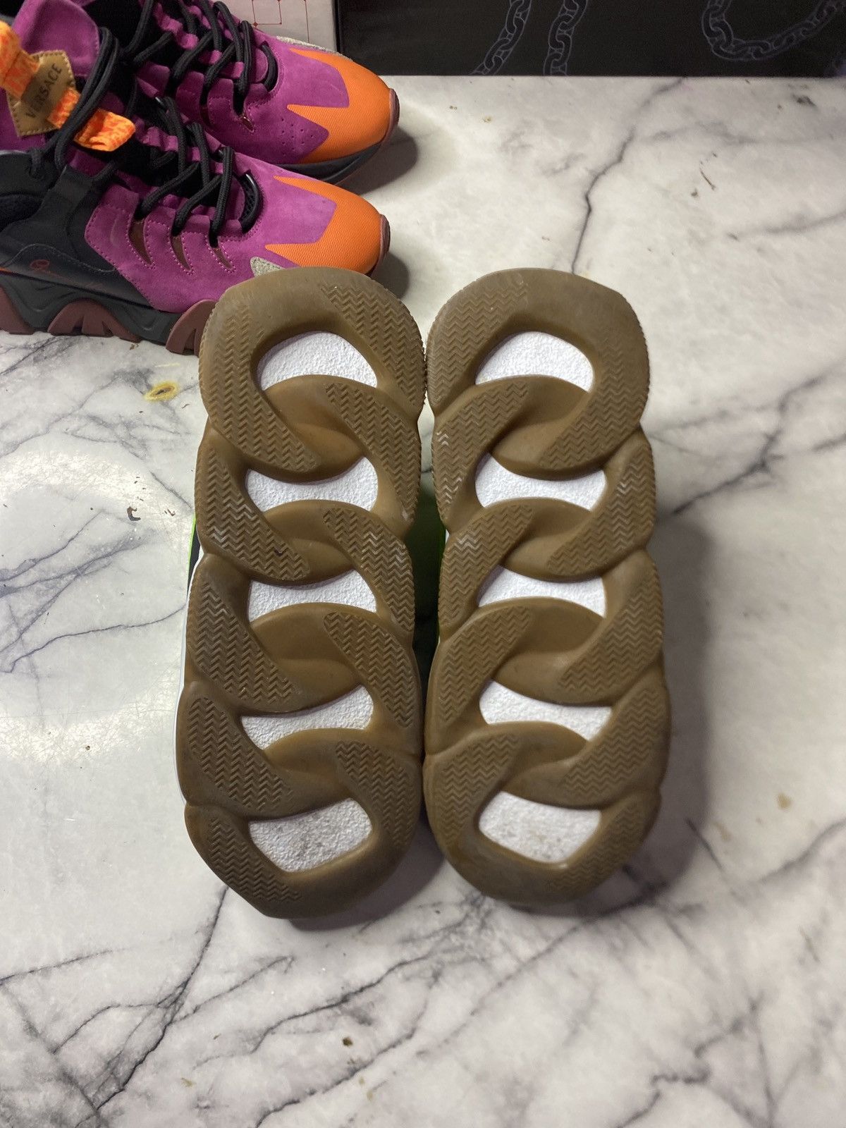 Versace Versace chain react neon green Size US 10 / EU 43 - 5 Thumbnail