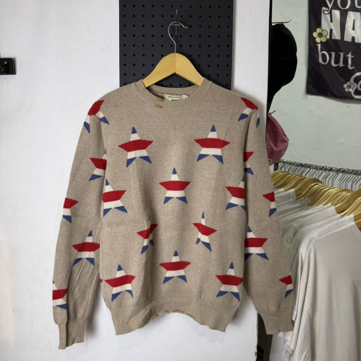 Maison Kitsune Maison Kitsune all over stars wool sweatknit Size US M / EU 48-50 / 2 - 1 Thumbnail