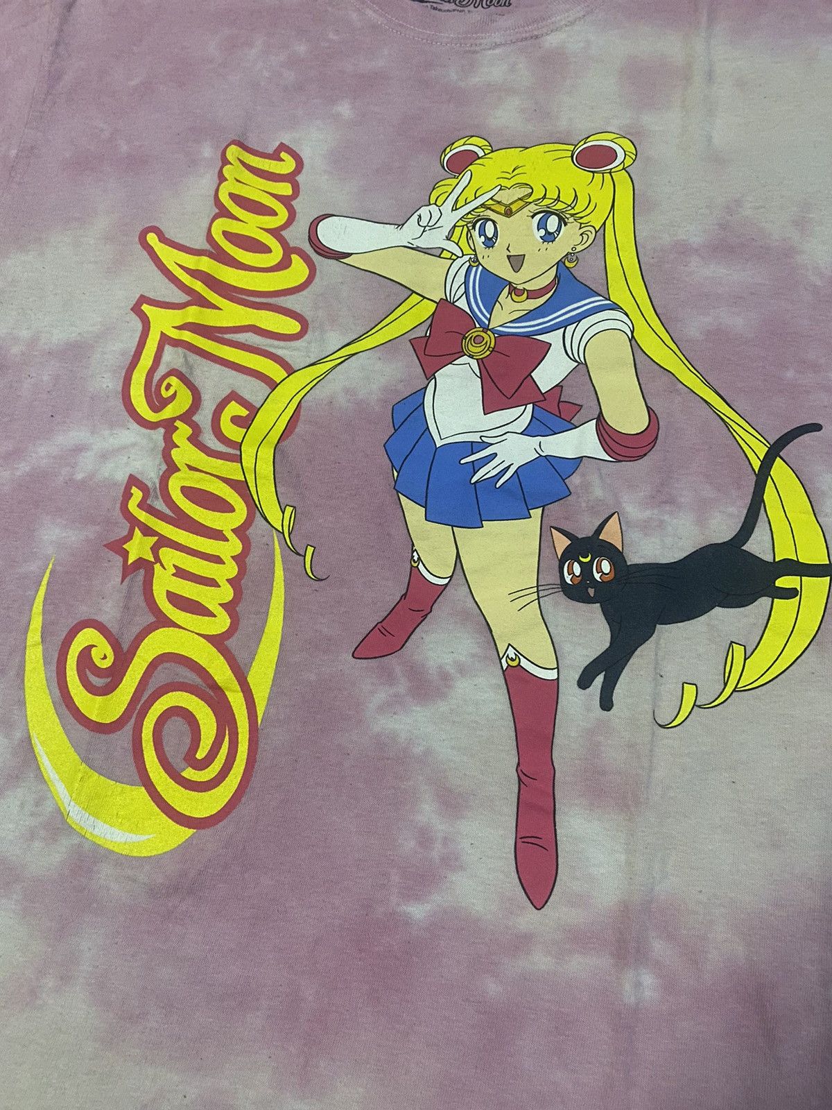 Anime × Vintage Vintage y2k Sailor Moon Anime pink tie dye T Shirt Size US L / EU 52-54 / 3 - 3 Thumbnail