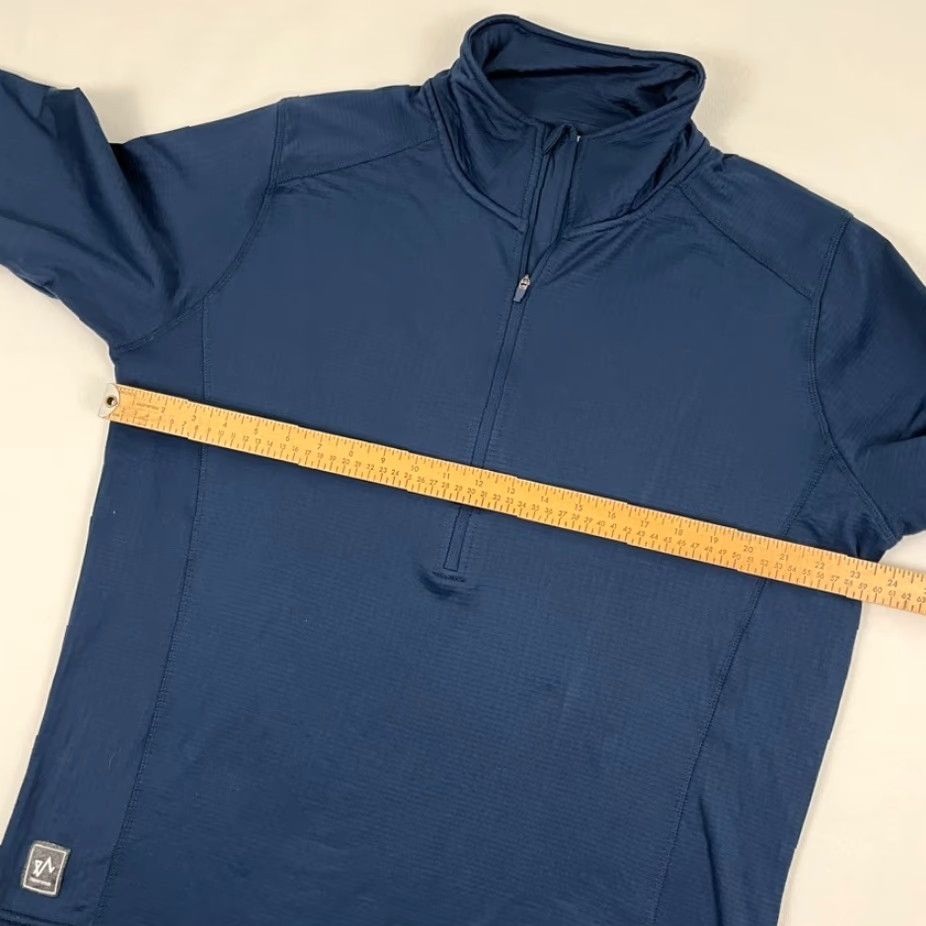 Vintage TwentyFour Norway Pullover Jacket Adult Mens XL Blue Fleece Lined 1/2 Zip Active Outdoor Sports Regular Long Sleeve Solid Size US XL / EU 56 / 4 - 5 Thumbnail