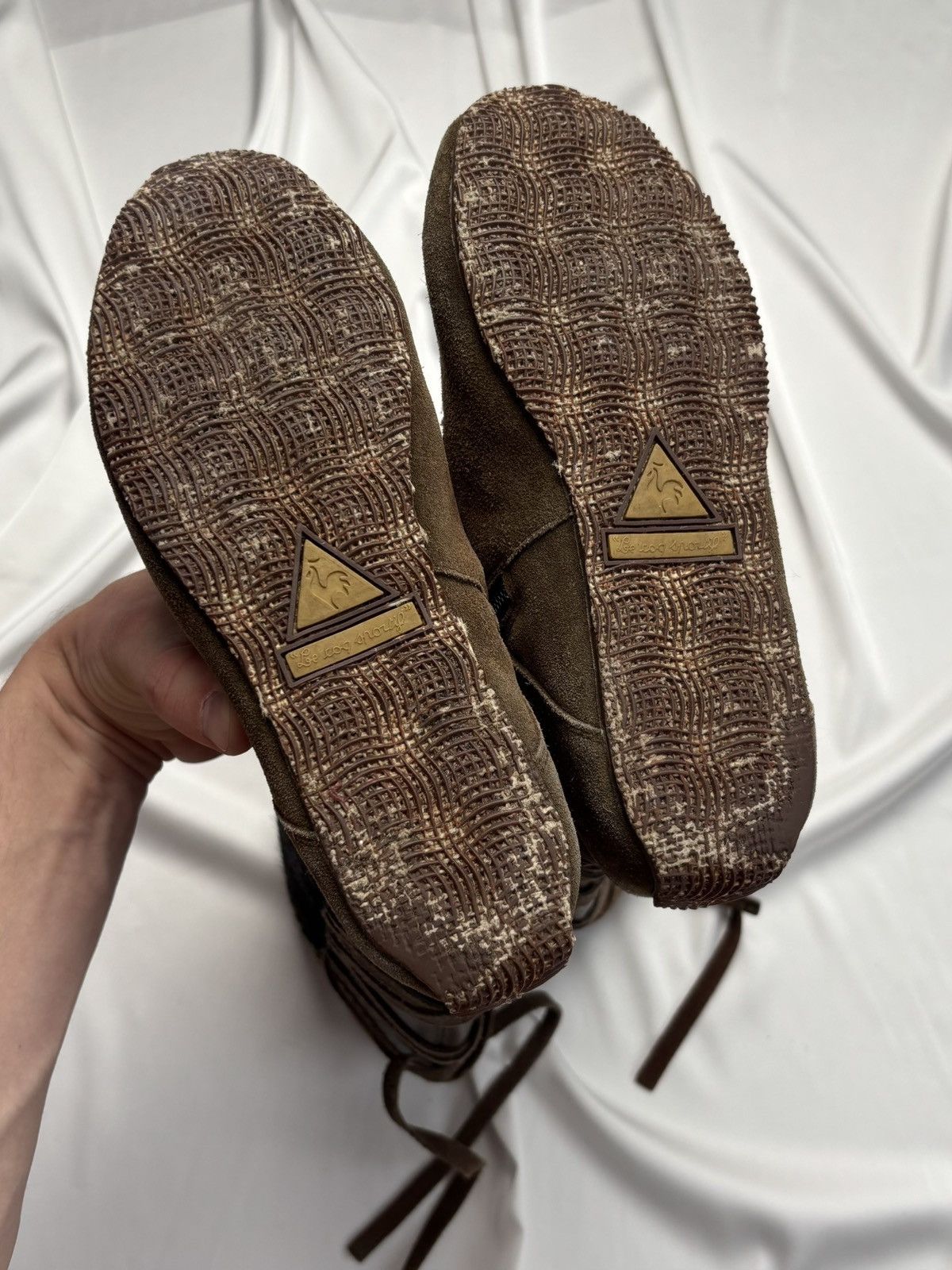 Le Coq Sportif × Vintage Le Coq Sportif vintage hairy lace up boots Size US 7 / IT 37 - 11 Thumbnail