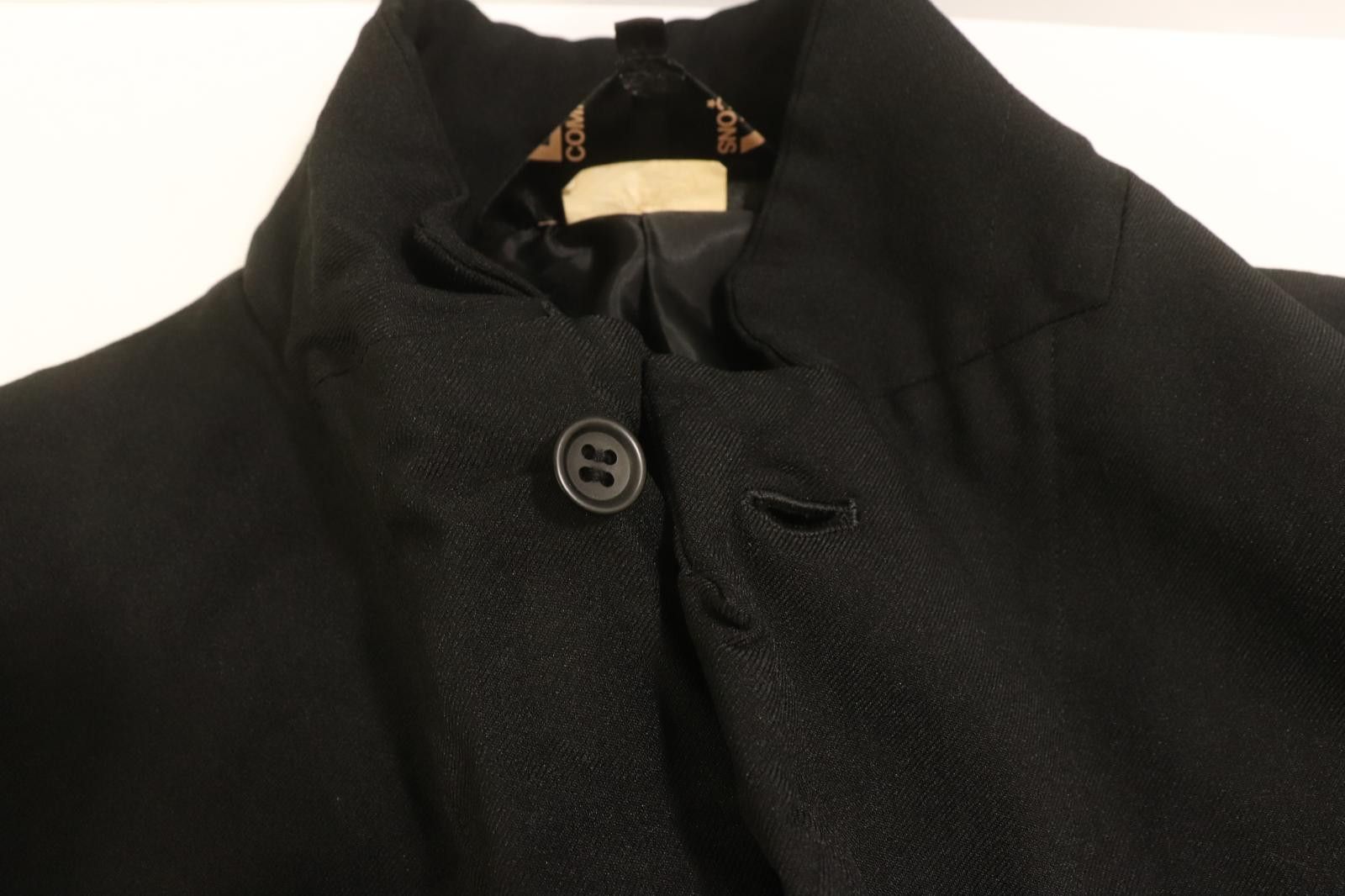 Comme des Garcons Black Jacket Tailored Plain Polyester Size US M / EU 48-50 / 2 - 10 Thumbnail