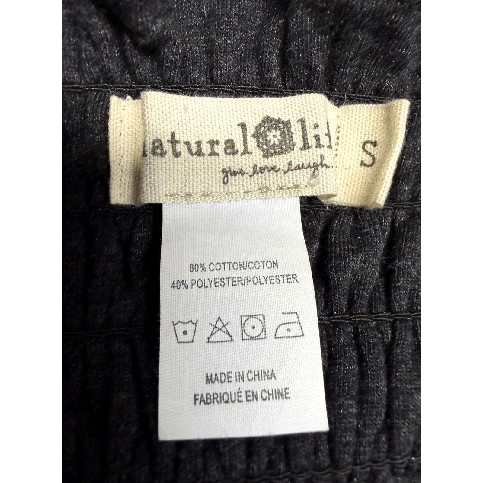 Vintage Natural Life Black Jumpsuit Romper Small Smocked Boho Festival Strappy Sleeves Kid/S Adult? Size 28" / US 6 / IT 42 - 6 Thumbnail