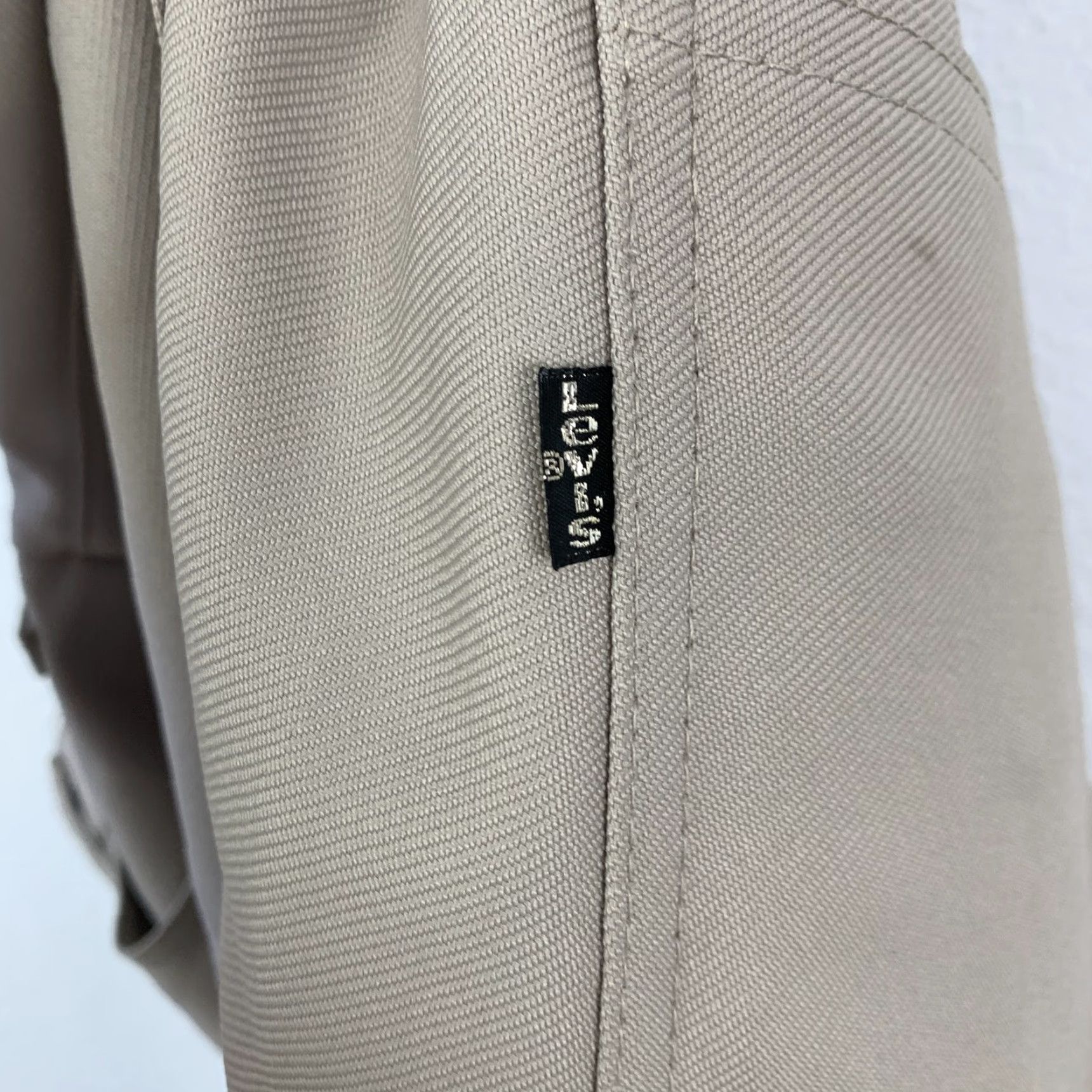 Levi's VINTAGE Levi's Men's Tan Khaki Polyester Bootcut Disco Retro Pants 36x33 Levi's 30 34in Waist 1970s 1980s Dress Pants Chinos Workwear Casual Mens Size US 30 / EU 46 - 5 Thumbnail