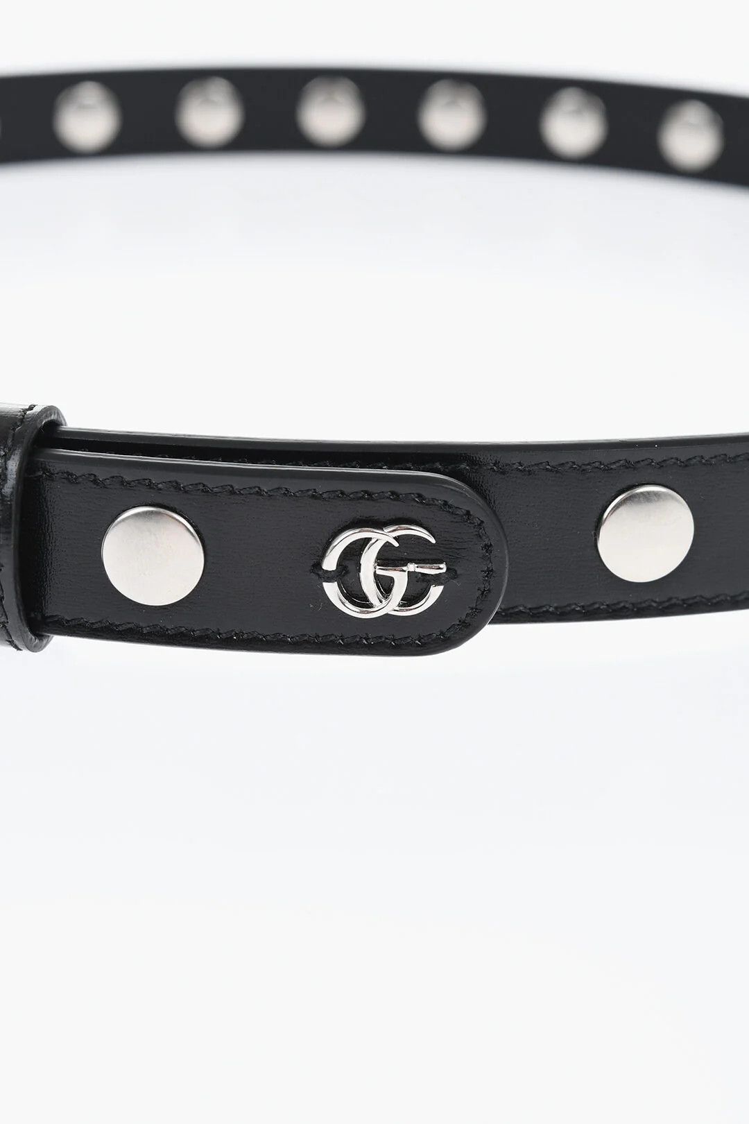 Gucci og1mm0326 Size: 80 / Studded Leather Belt in Black Size ONE SIZE - 3 Thumbnail