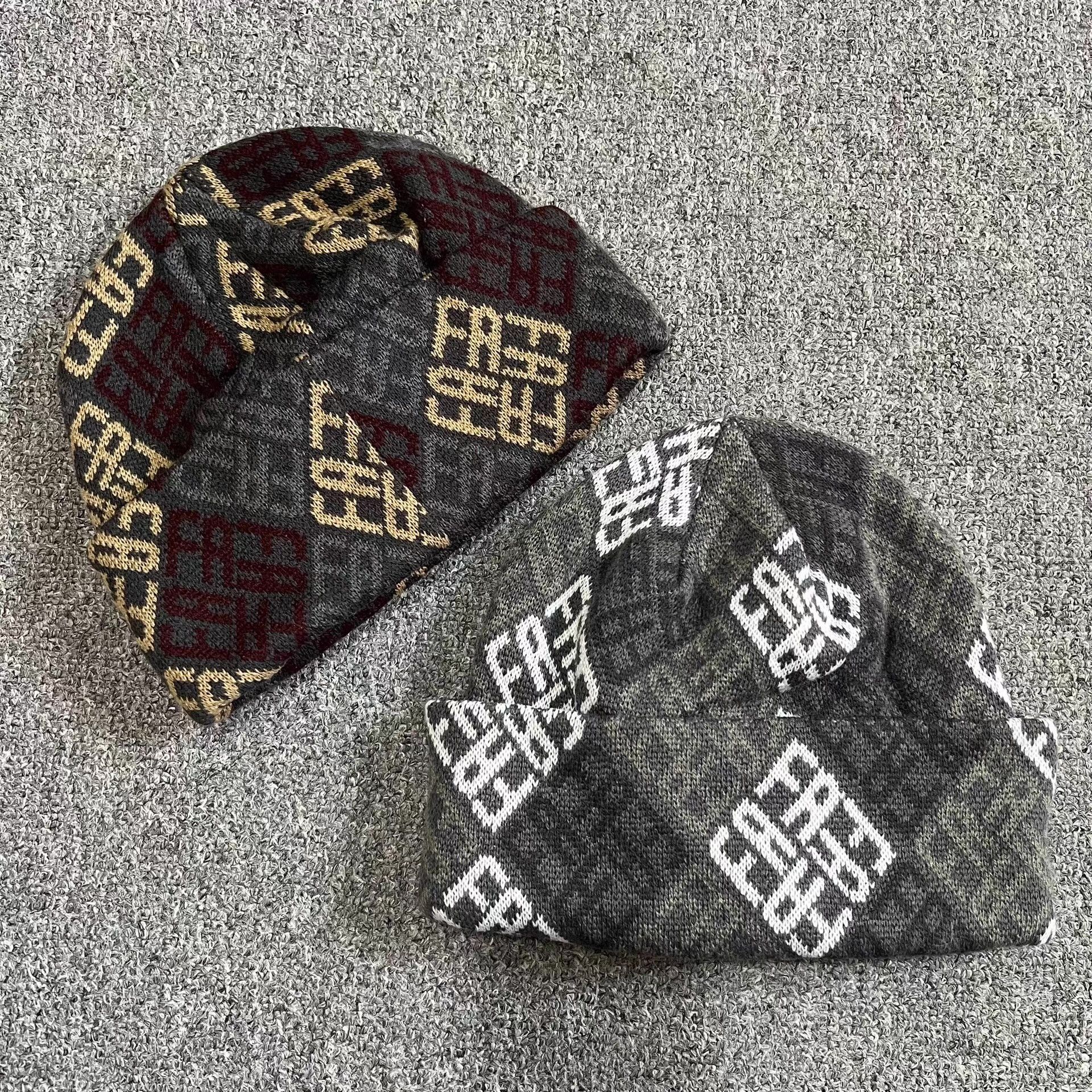 Fucking Awesome Fucking Awesome Old Money Style Knitted Beanie Q7 Size ONE SIZE - 1 Thumbnail
