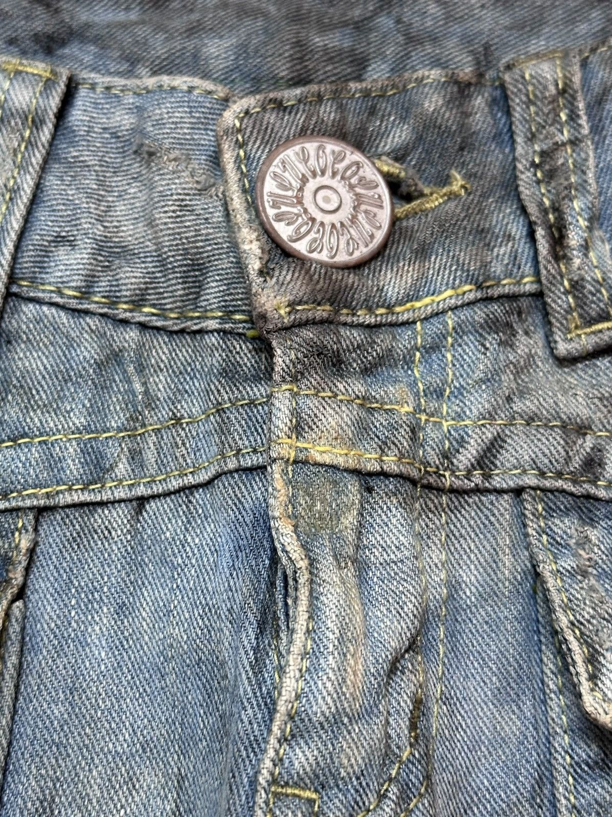 Hysteric Glamour Vintage Cocolulu Flare Bootcut Ripped Bush Pants Style Denim Size US 30 / EU 46 - 5 Thumbnail